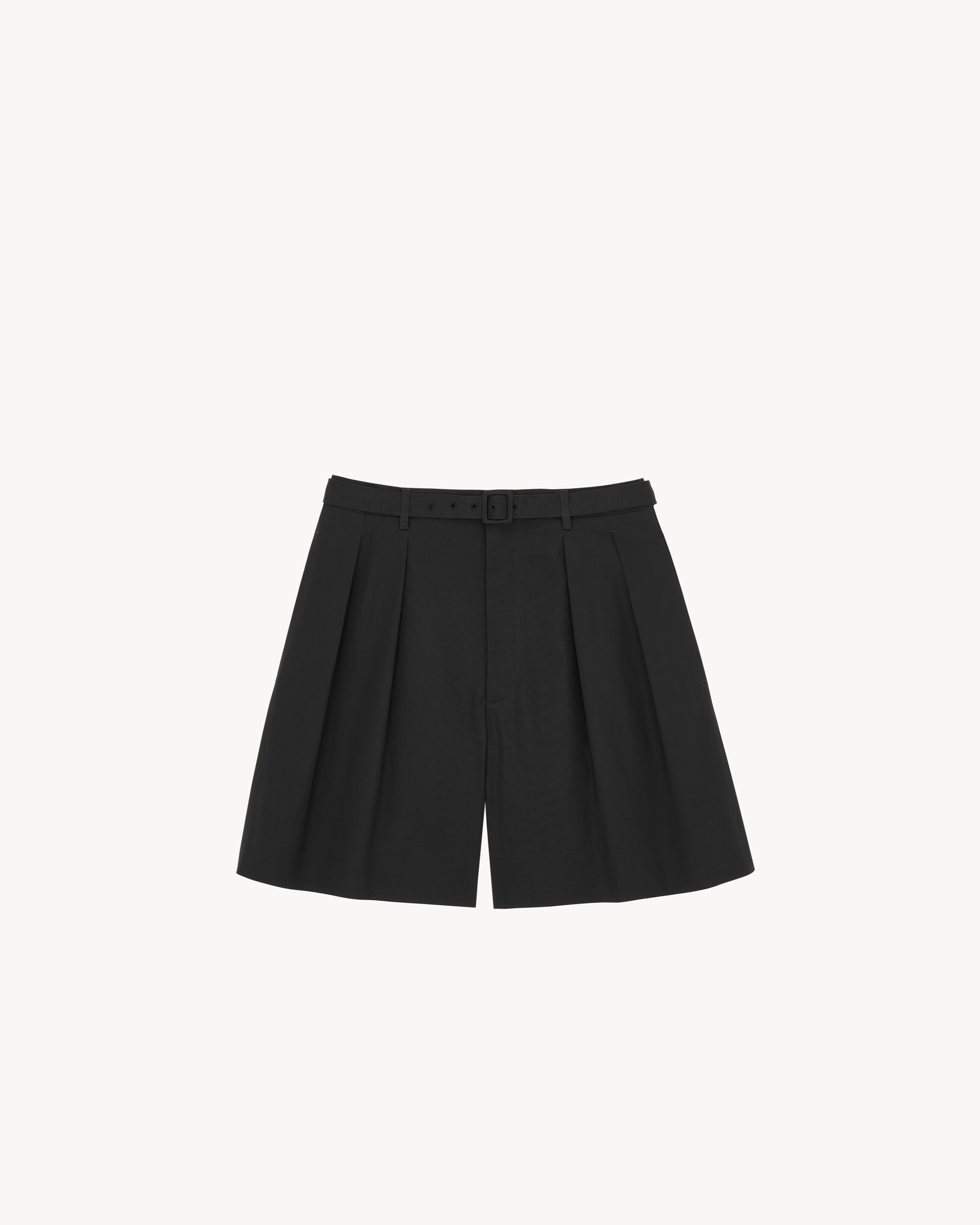 shorts in cotton poplin