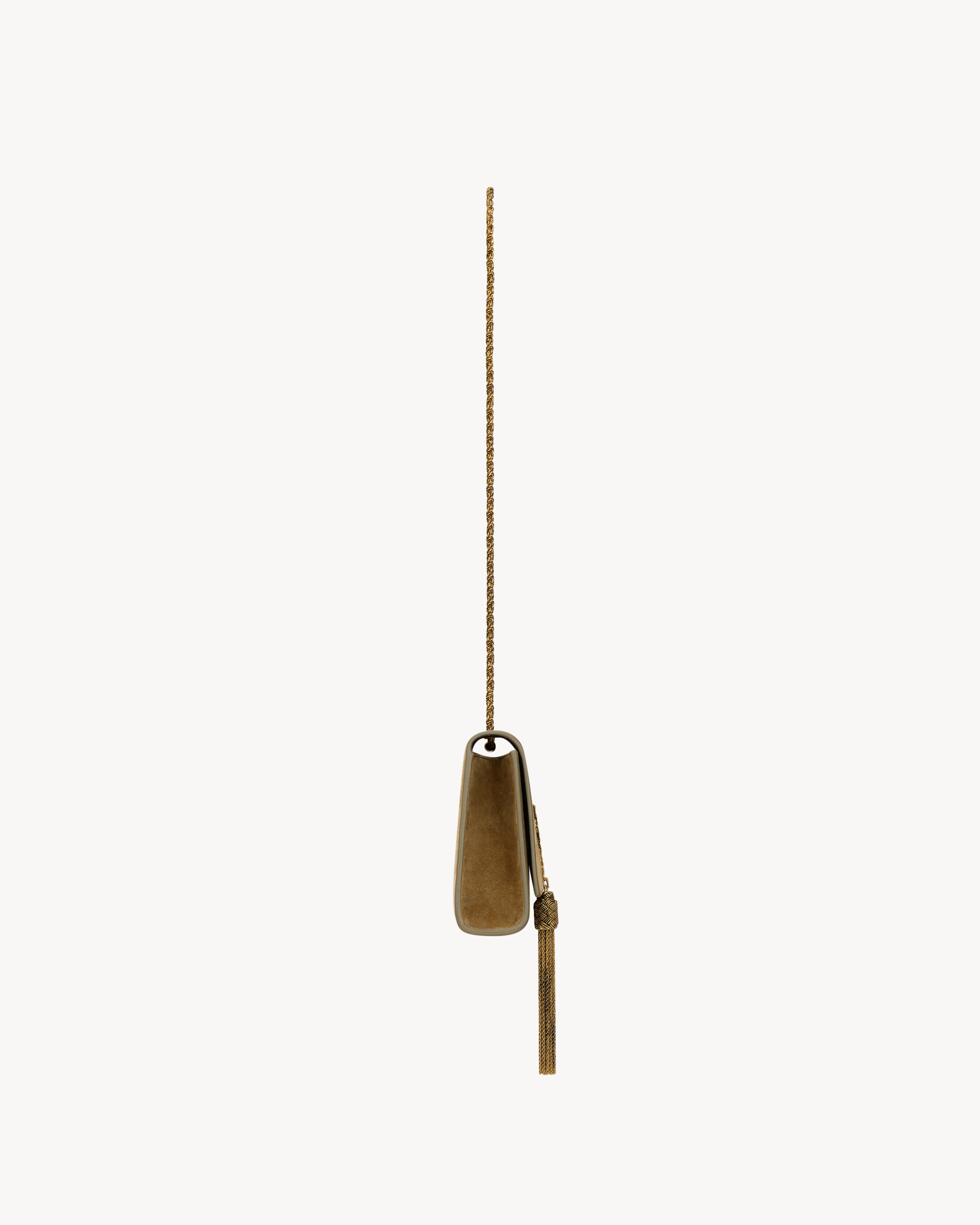 小物 At last STOLE small KATE TASSEL BIJOUX in suede in Green | Saint Laurent | YSL TW