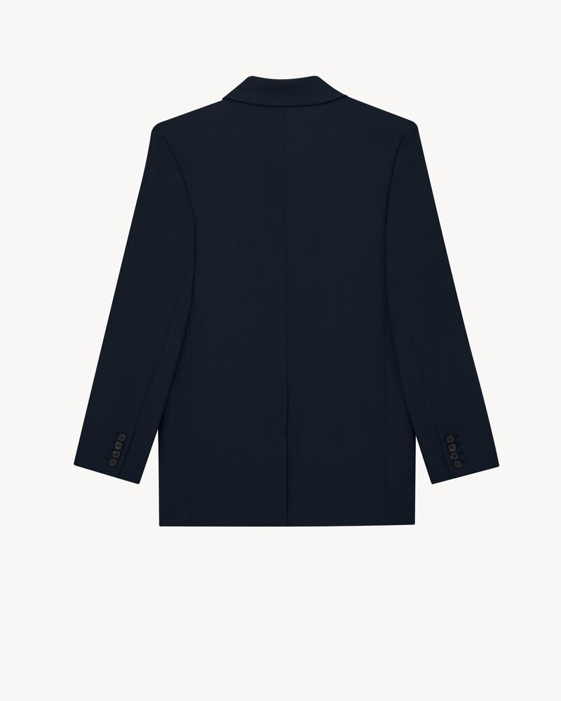 short jacket in wool gabardine