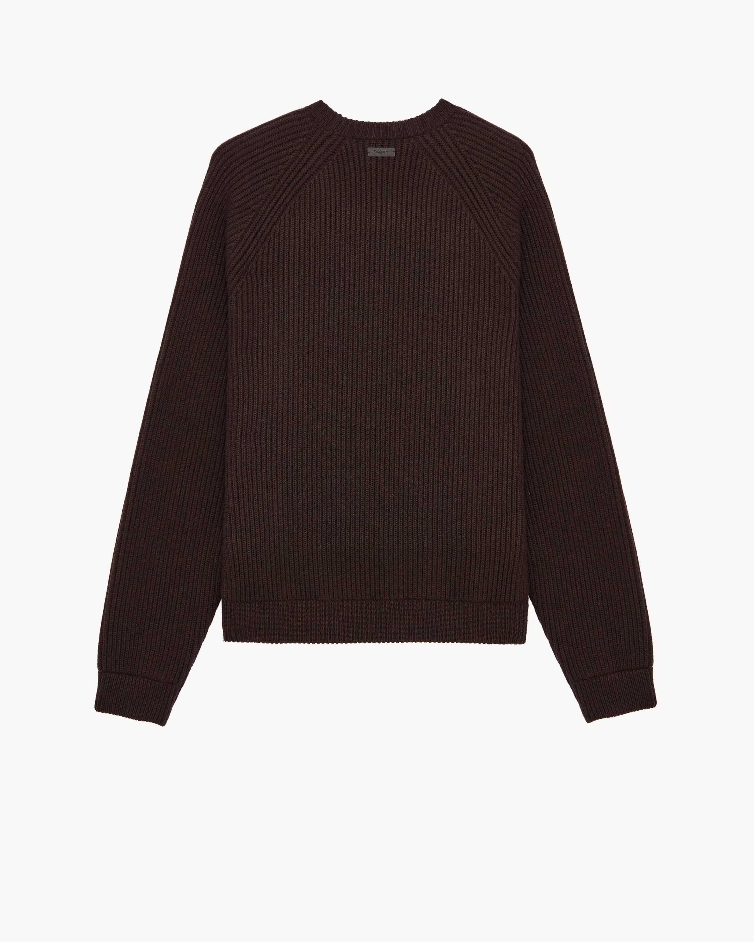 sweater in rib-knit cashmere