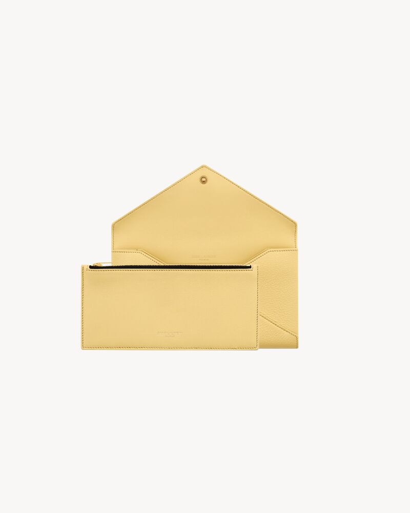 LETTER large wallet in leather
