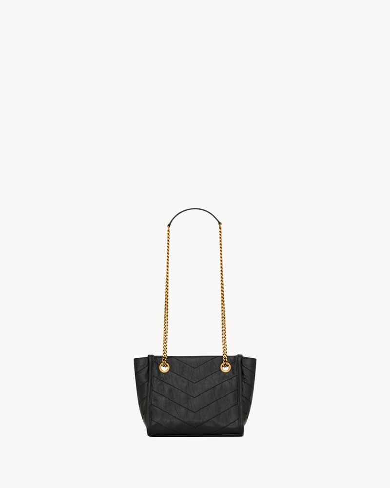 NIKI mini shopping in vintage leather