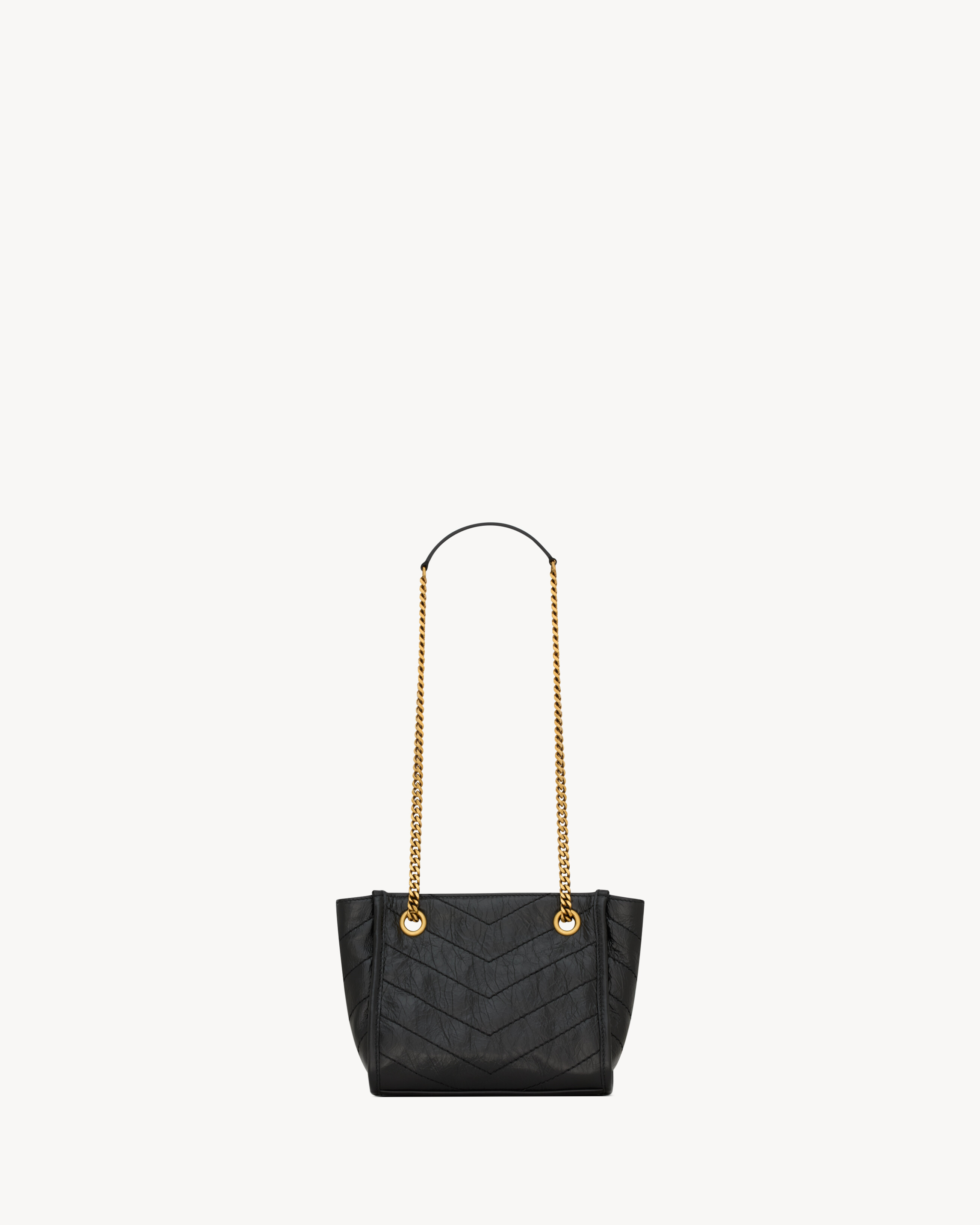 NIKI mini shopping in vintage leather