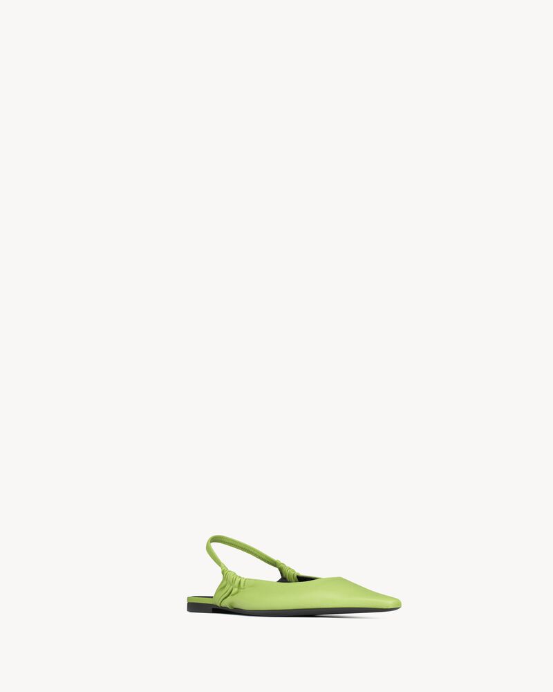 ANNE-MARIE slingback flats in smooth leather