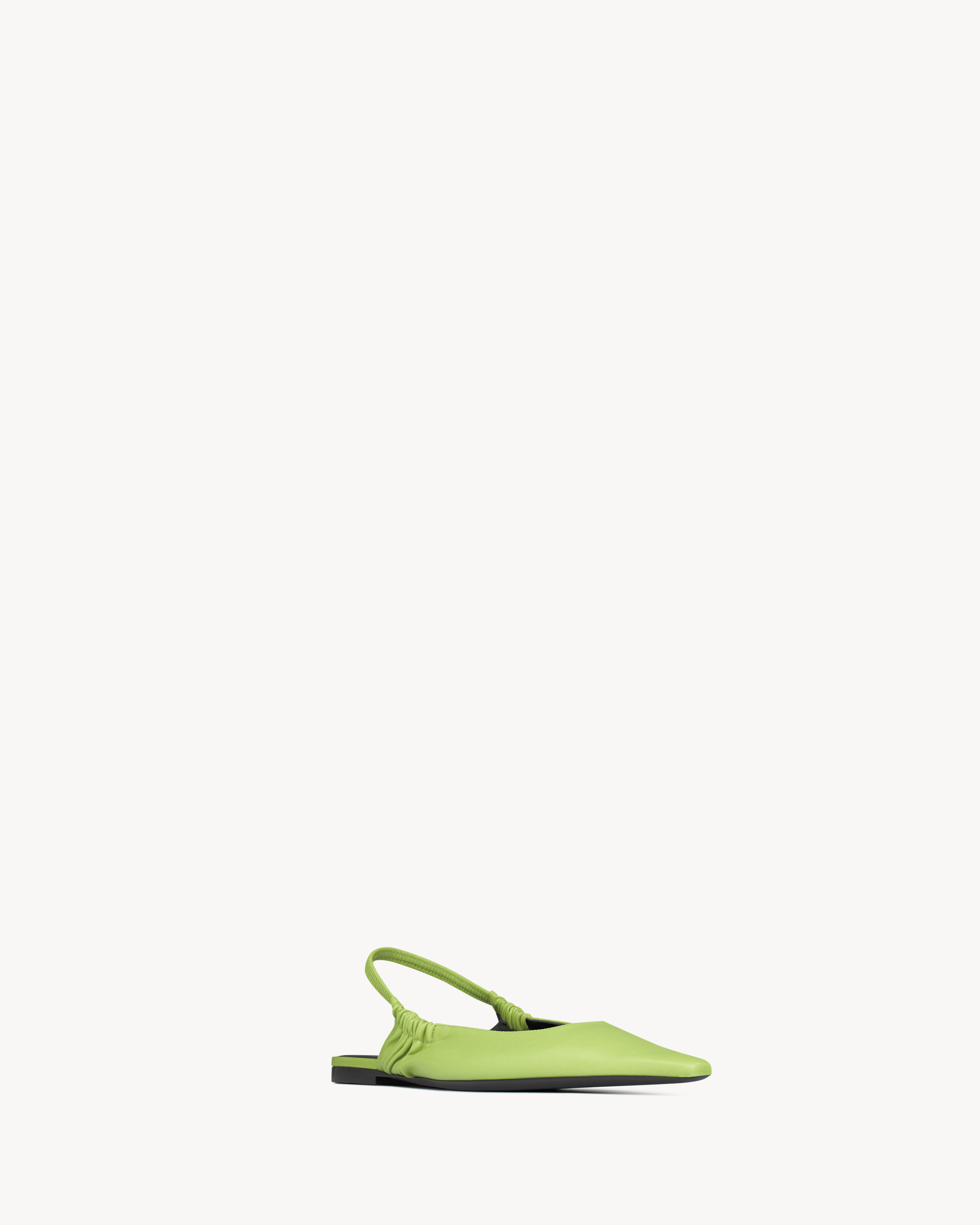 ANNE-MARIE slingback flats in smooth leather