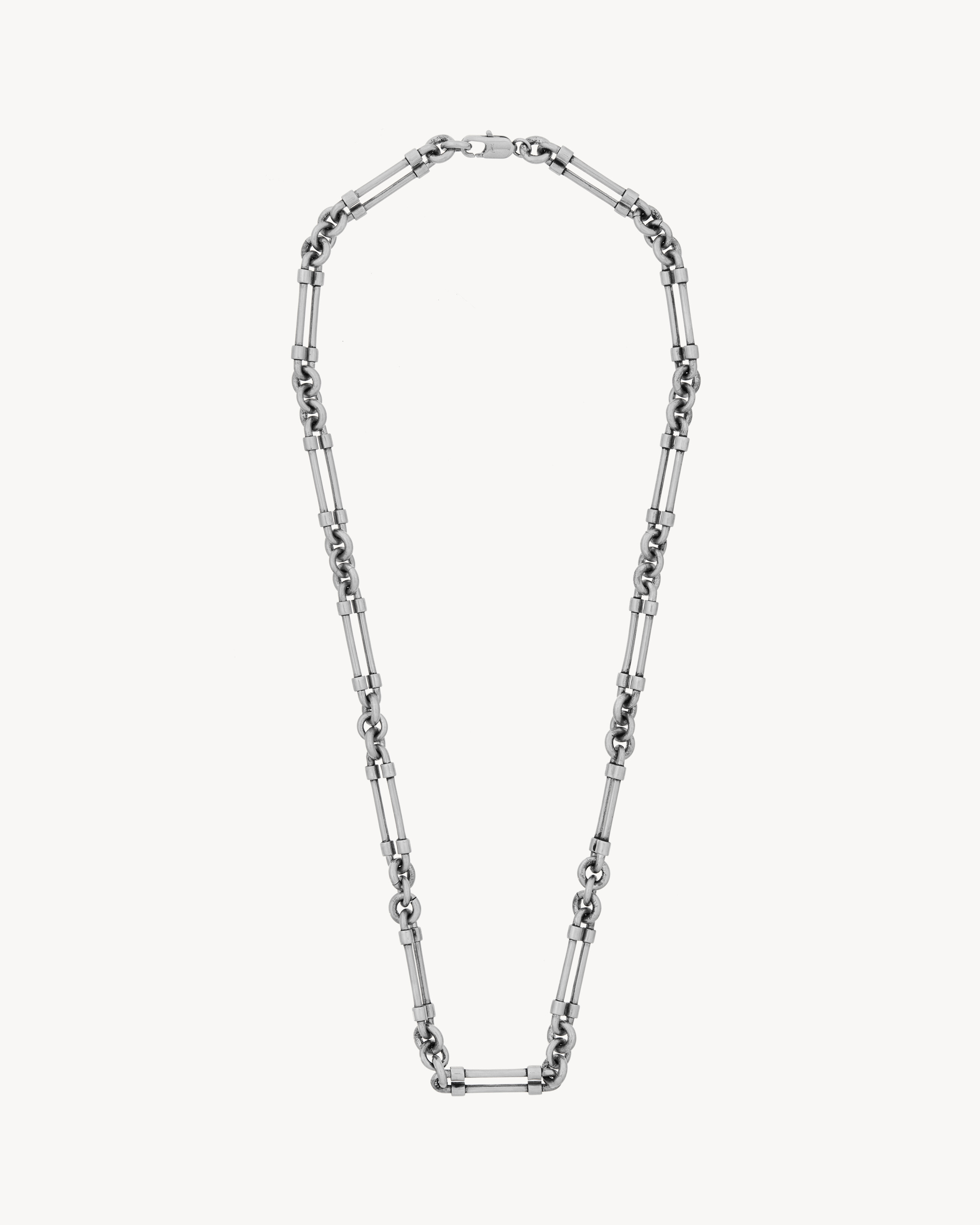 bolt chain necklace in metal