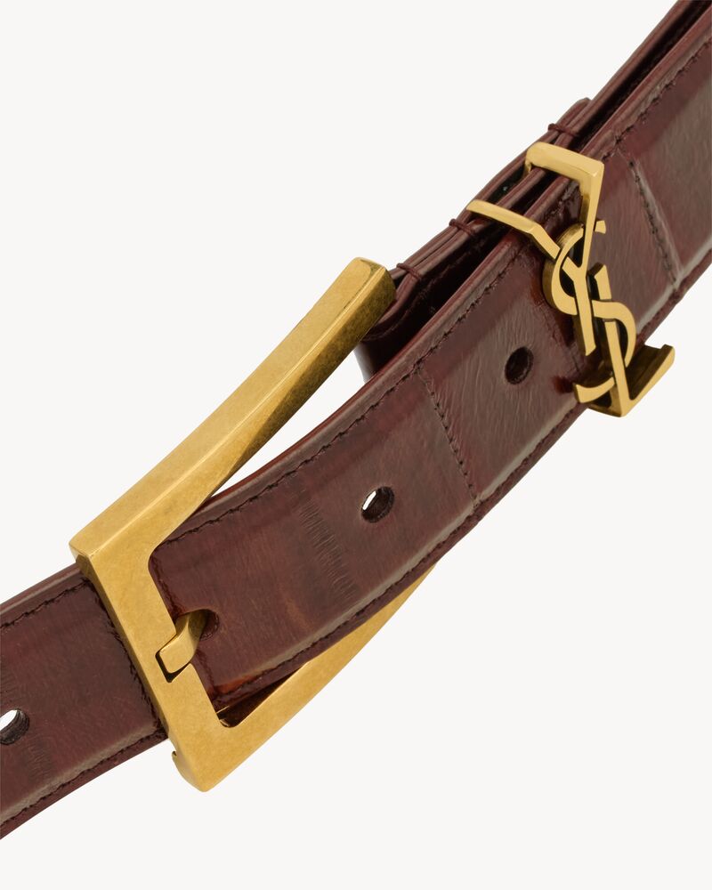 CASSANDRE belt in eel