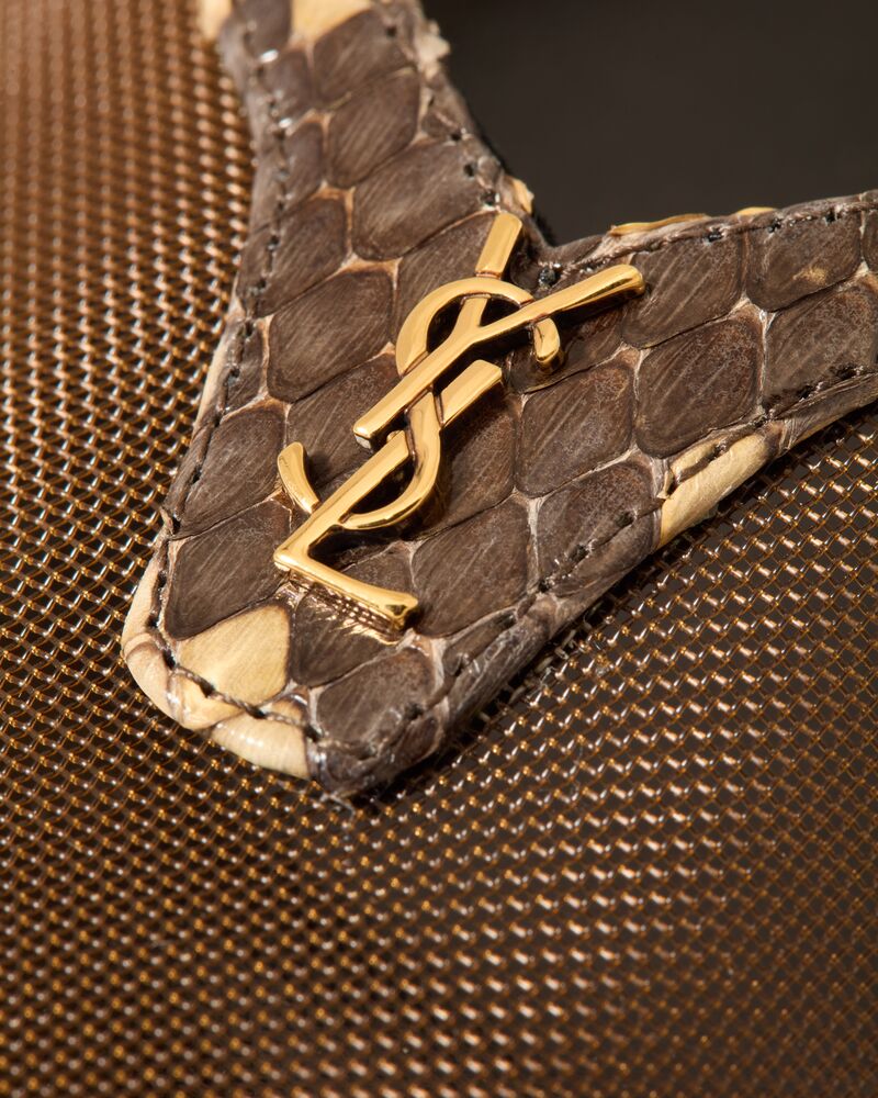 FOLIE slingback pumps in mesh and python