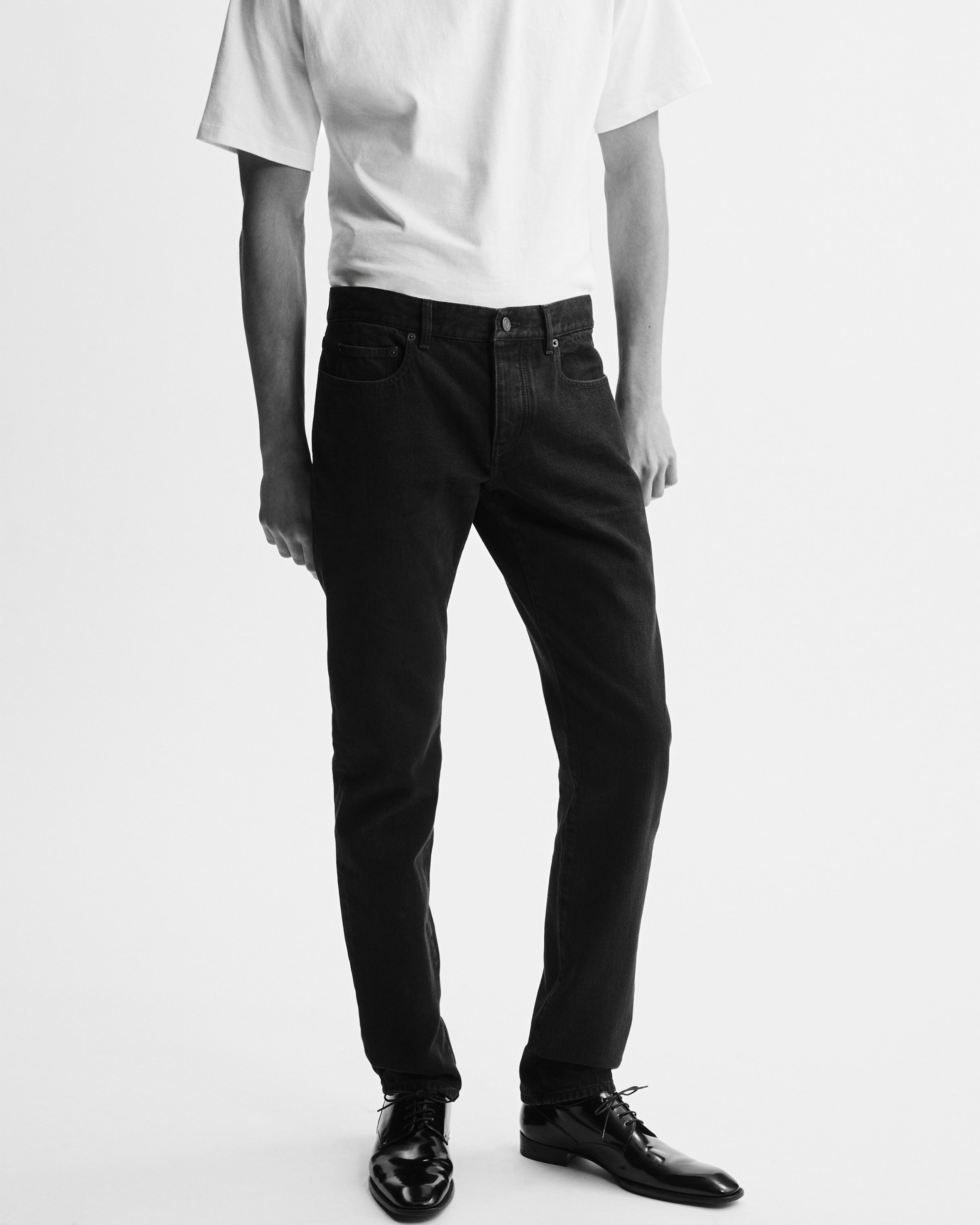 slim-fit jeans in hydrangea blue denim in Blue | Saint Laurent | YSL EN-US slim-fit jeans in hydrangea blue denim in Blue | Saint Laurent | YSL EN-US