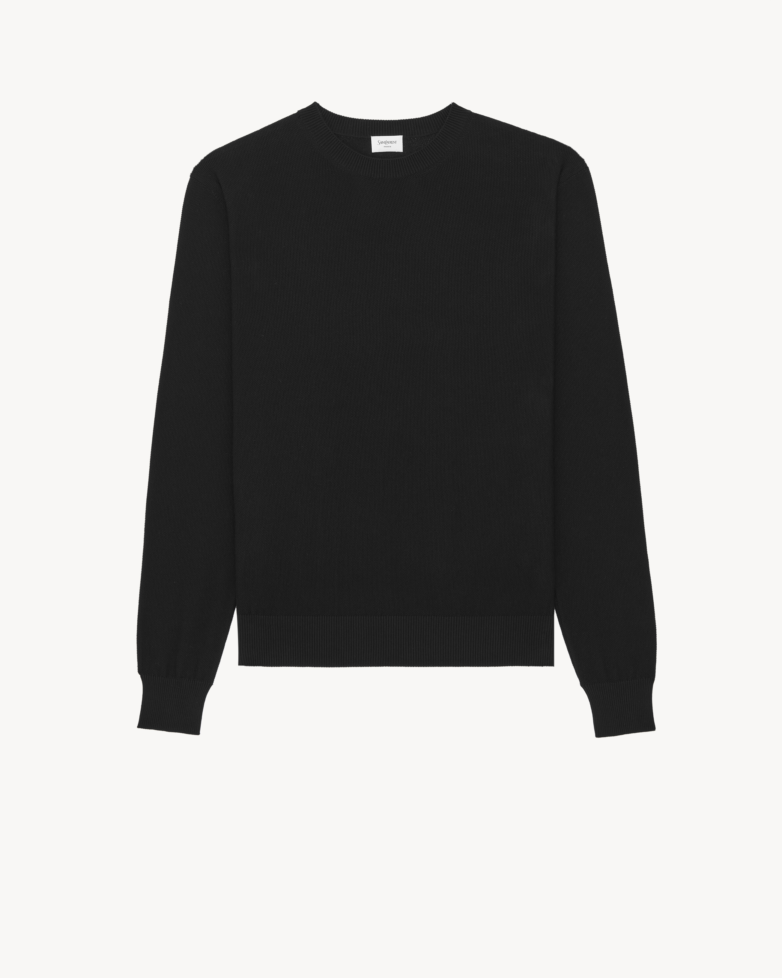 crewneck sweater in cotton