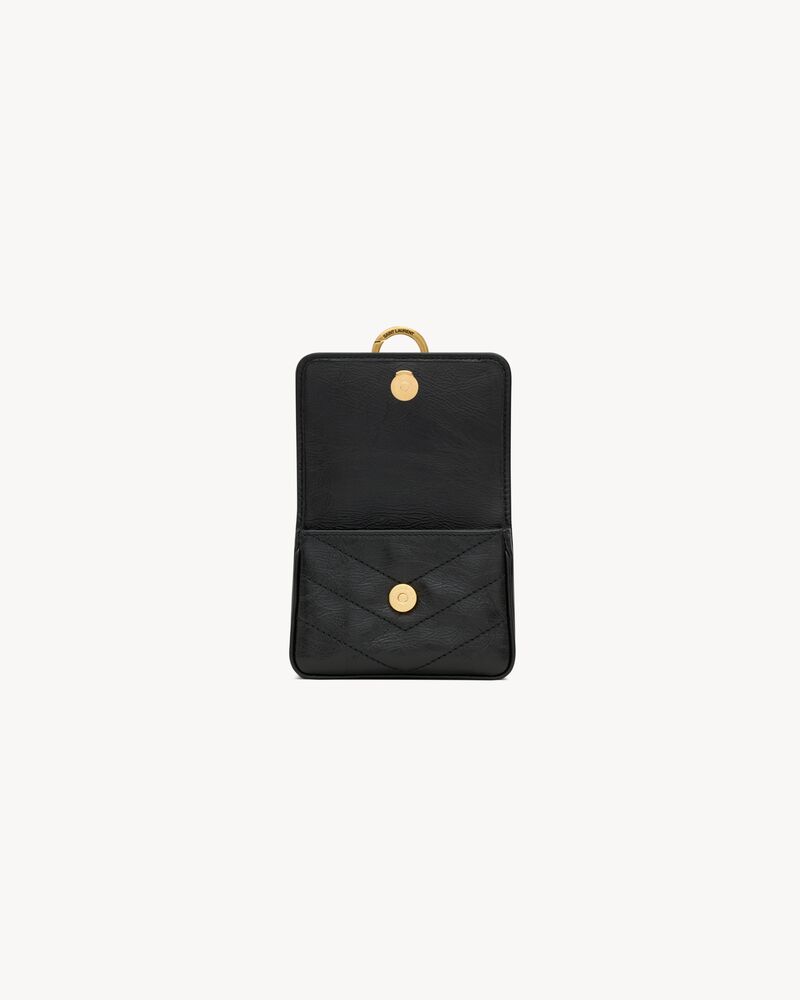 Pochette estilo charm Niki de piel vintage