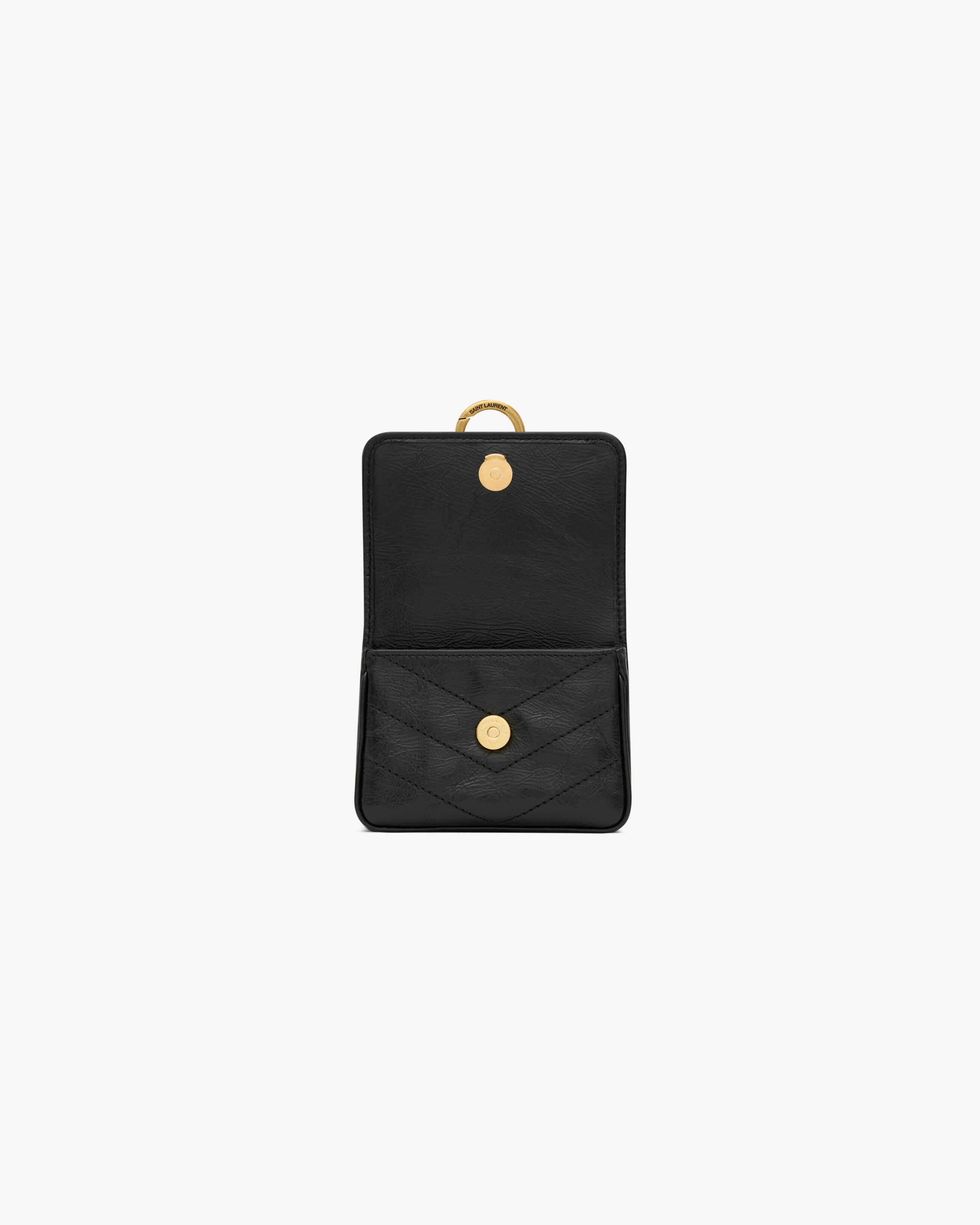 NIKI charm pouch in vintage leather