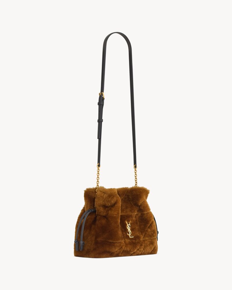 JAMIE shoulder pouch in shearling