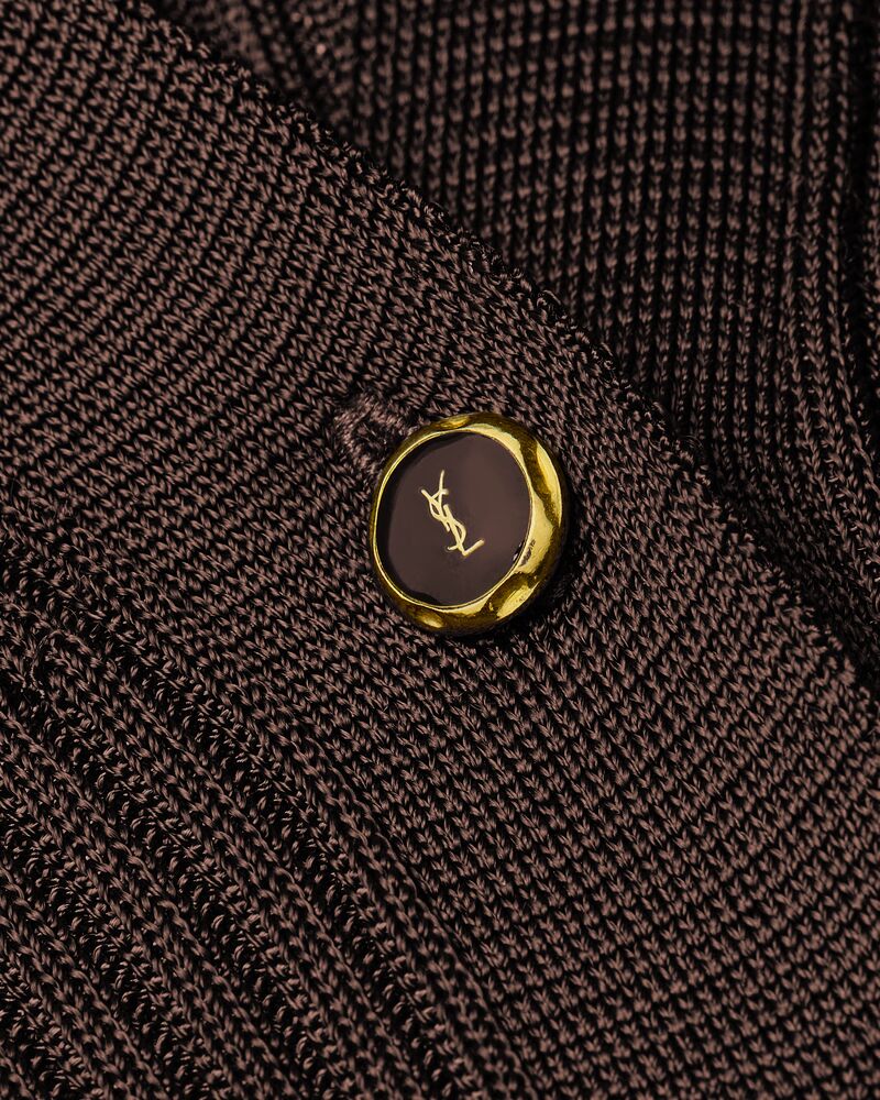 cardigan in ribbed knit