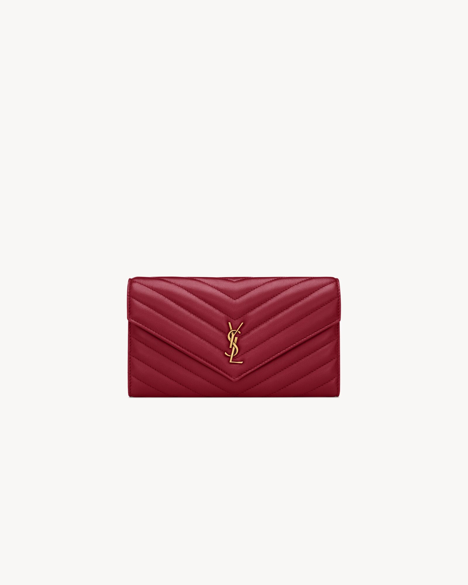 CASSANDRE large flap wallet in lambskin — 863729AAEAX6946