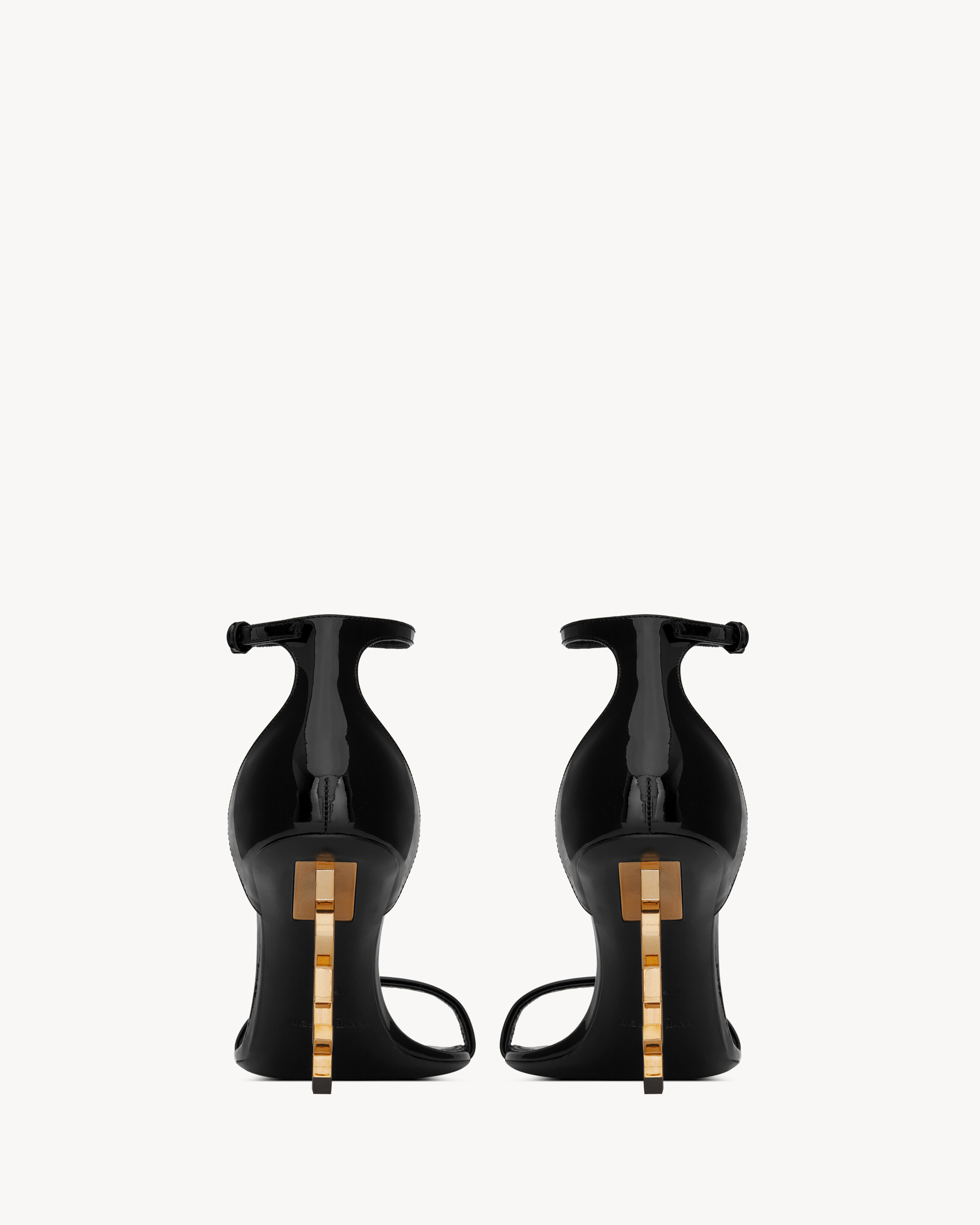 Opyum sandales en cuir verni