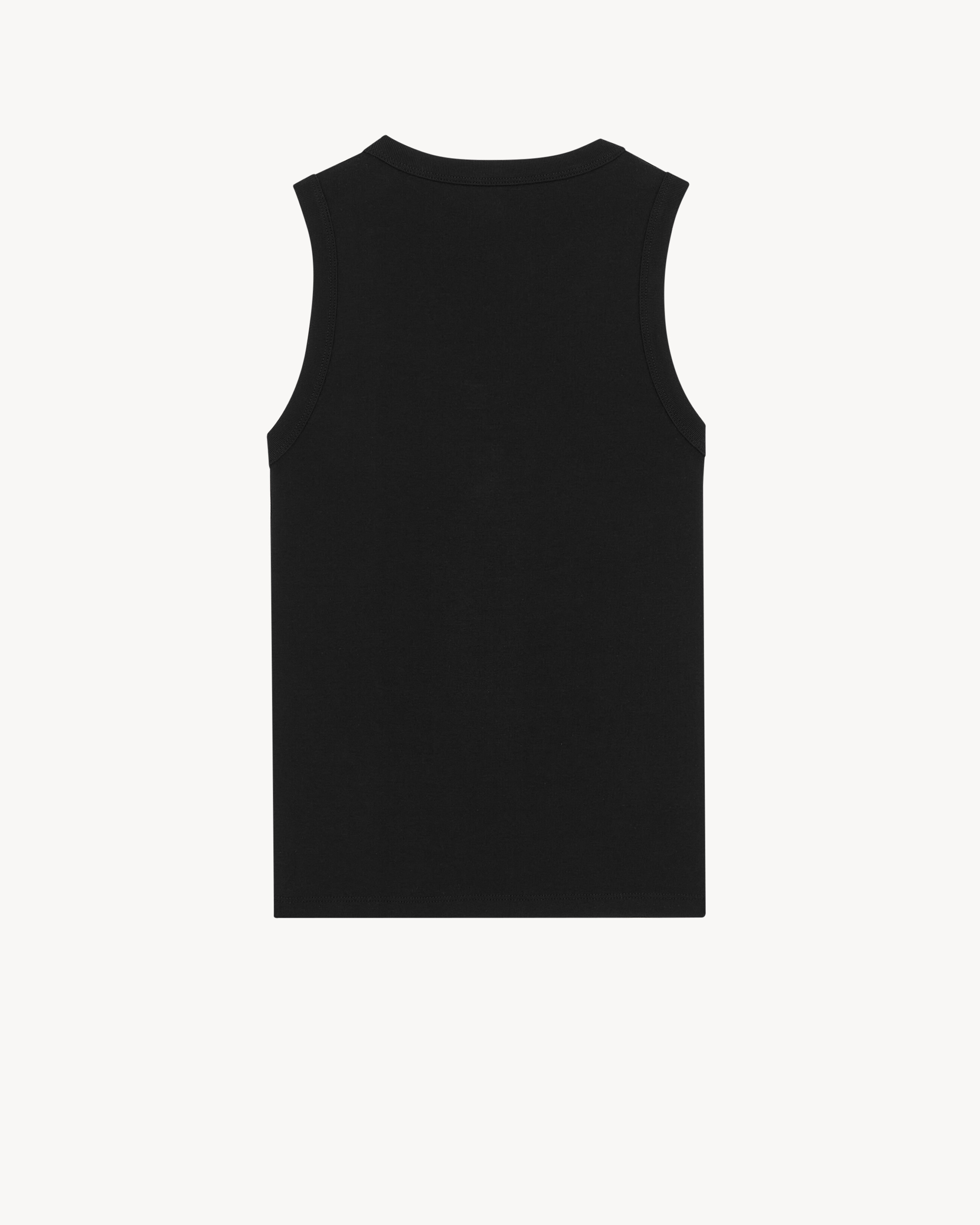 CASSANDRE tank top in ribbed cotton jersey