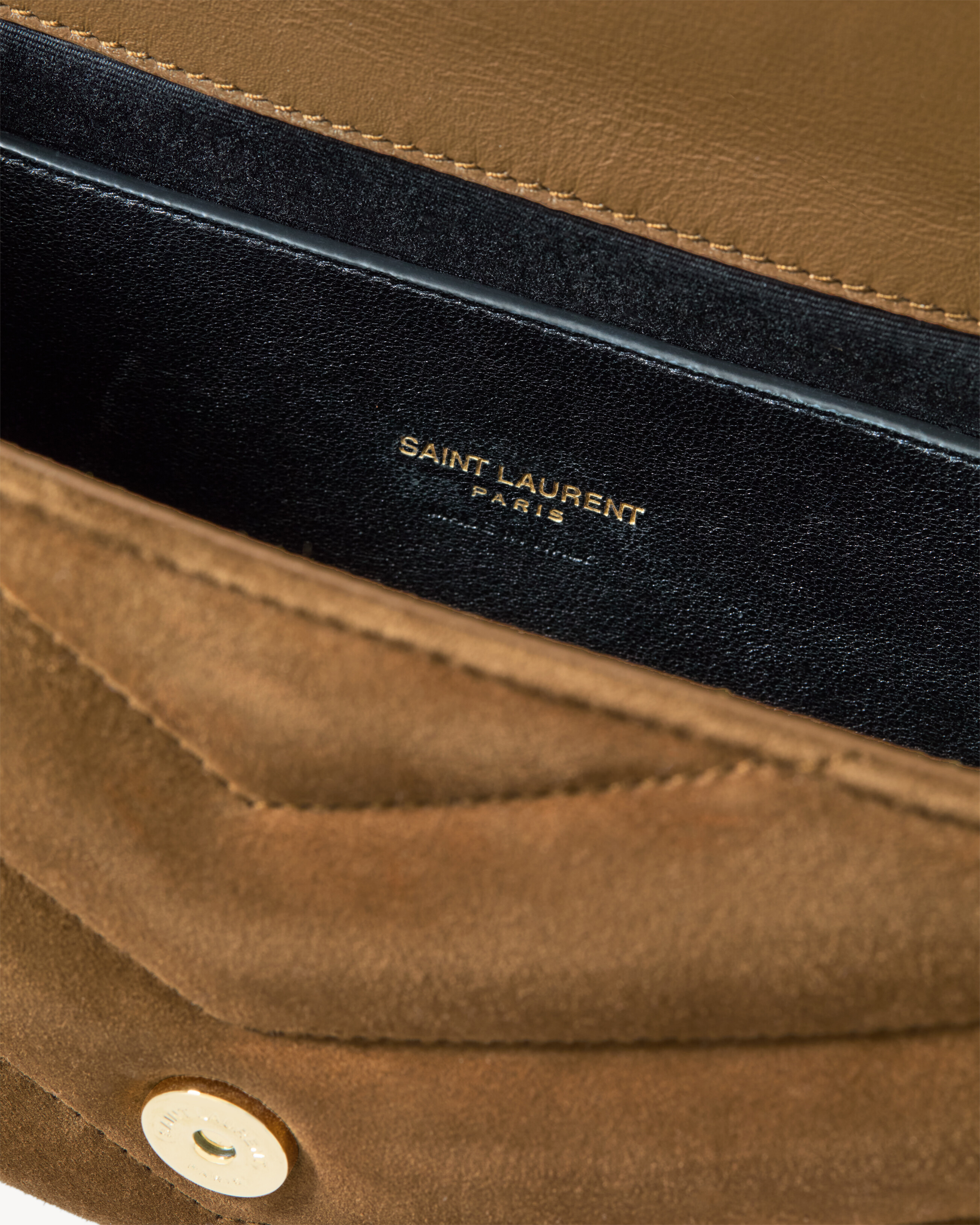 LOULOU toy crossbody in MATELASSÉ suede