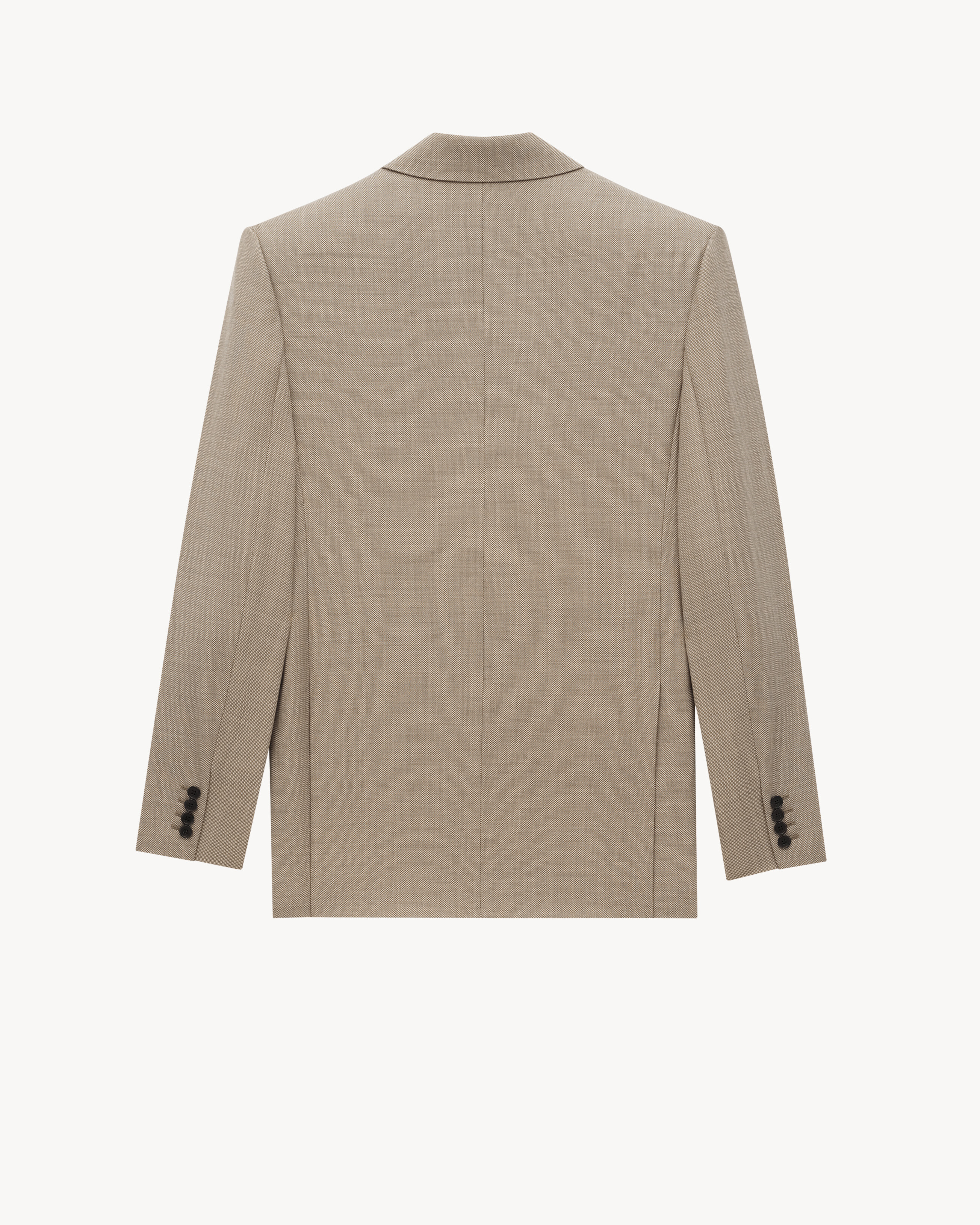 blazer em lã caviar