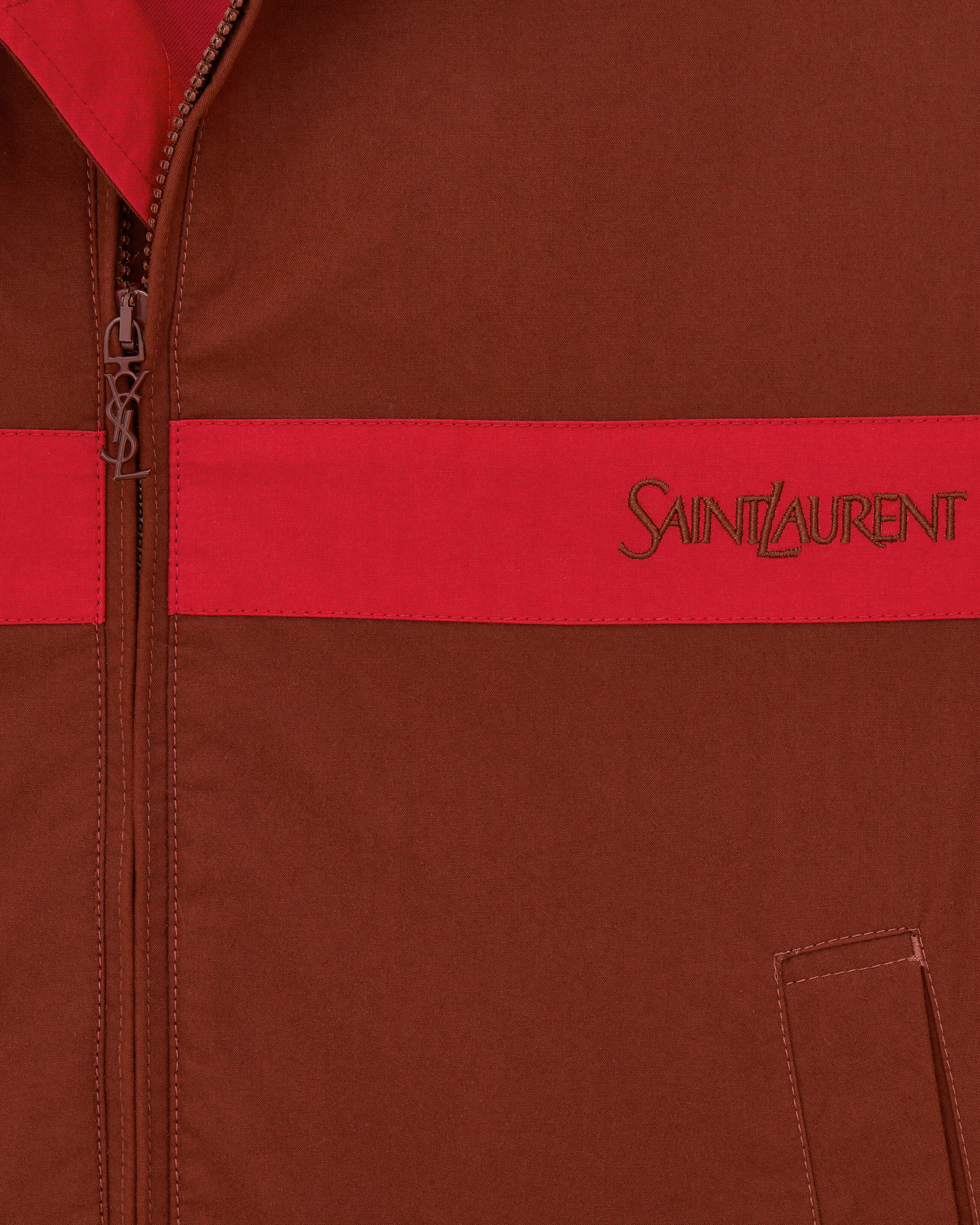 SAINT LAURENT jacket in cotton canvas