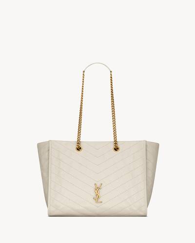 ニキ ショッピングバッグ（ヴィンテージレザー） ホワイト | Saint