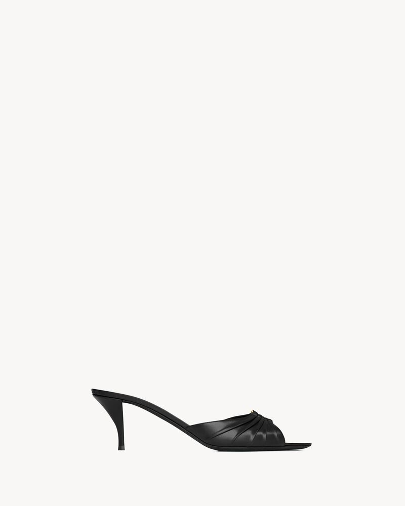 BABYLONE mules in smooth leather