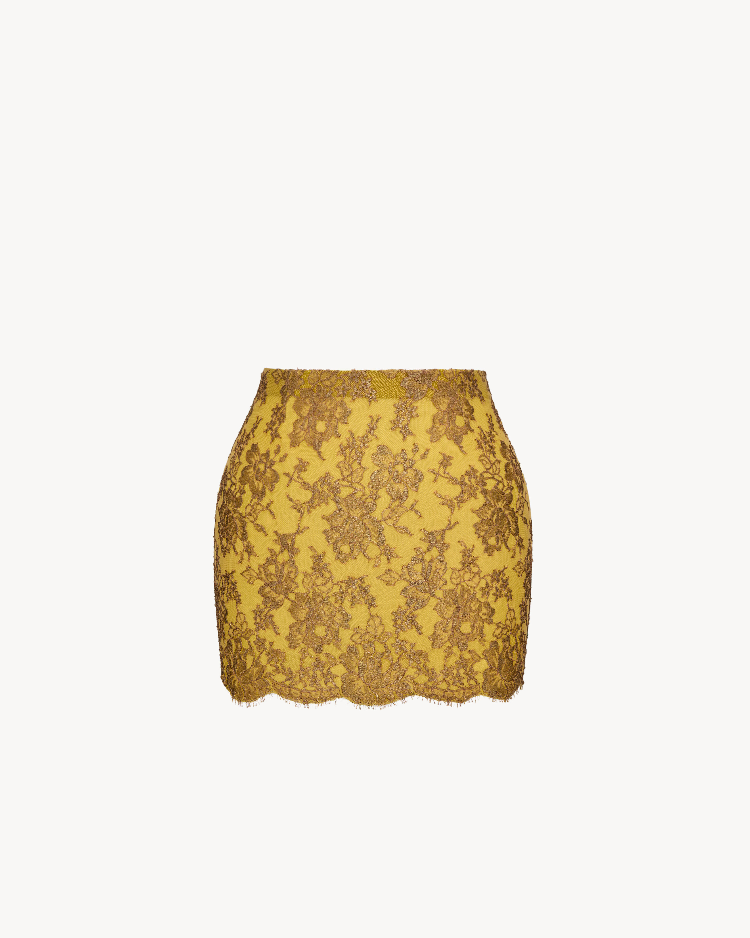 lace mini skirt