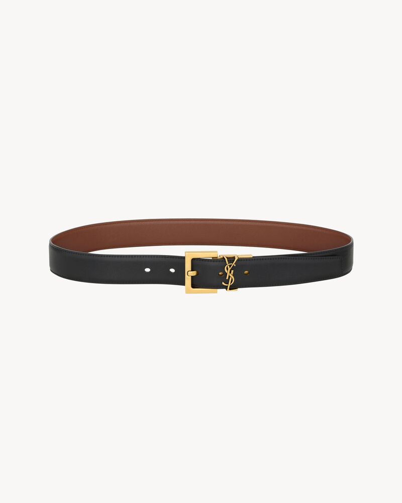 CASSANDRE reversible belt in smooth leather