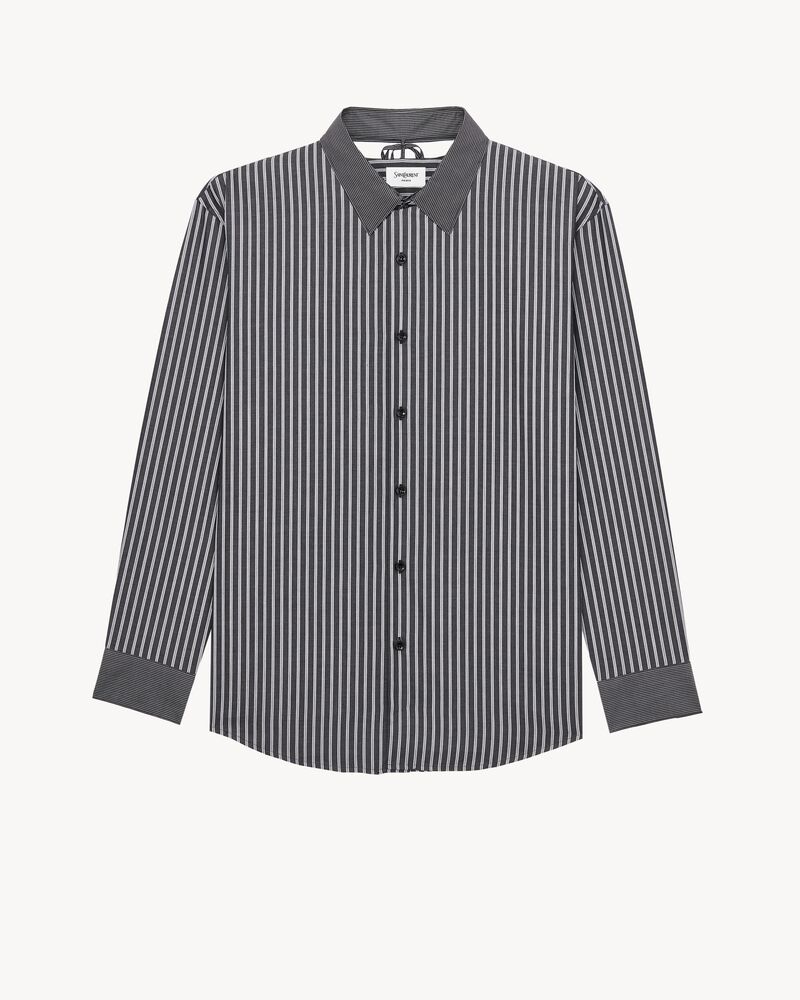 winchester shirt in striped cotton poplin