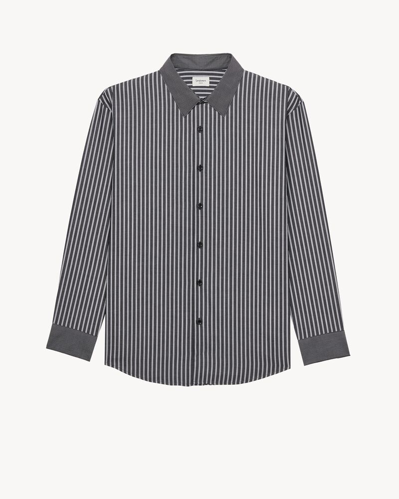 winchester shirt in striped cotton poplin
