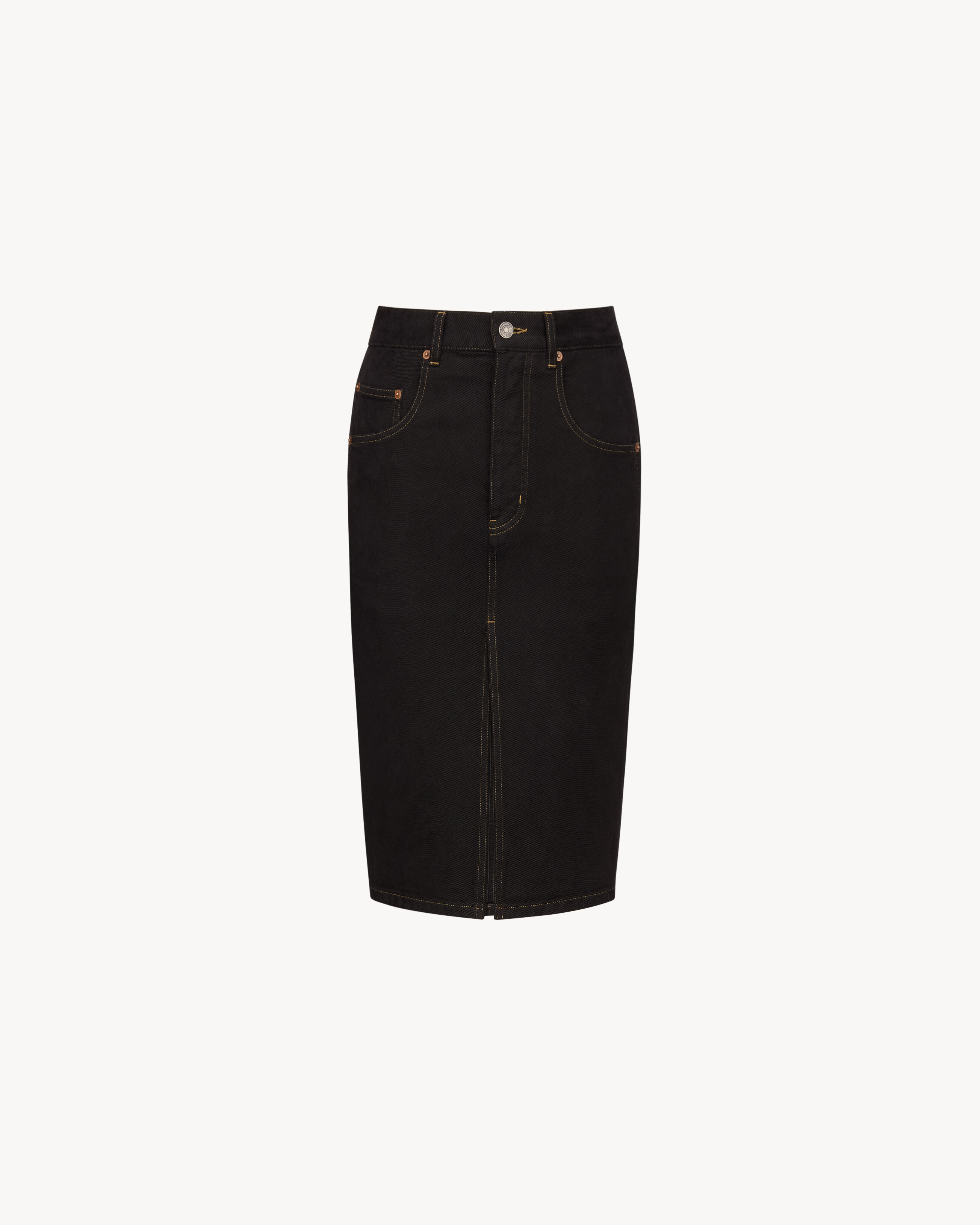 baggy pencil skirt in denim