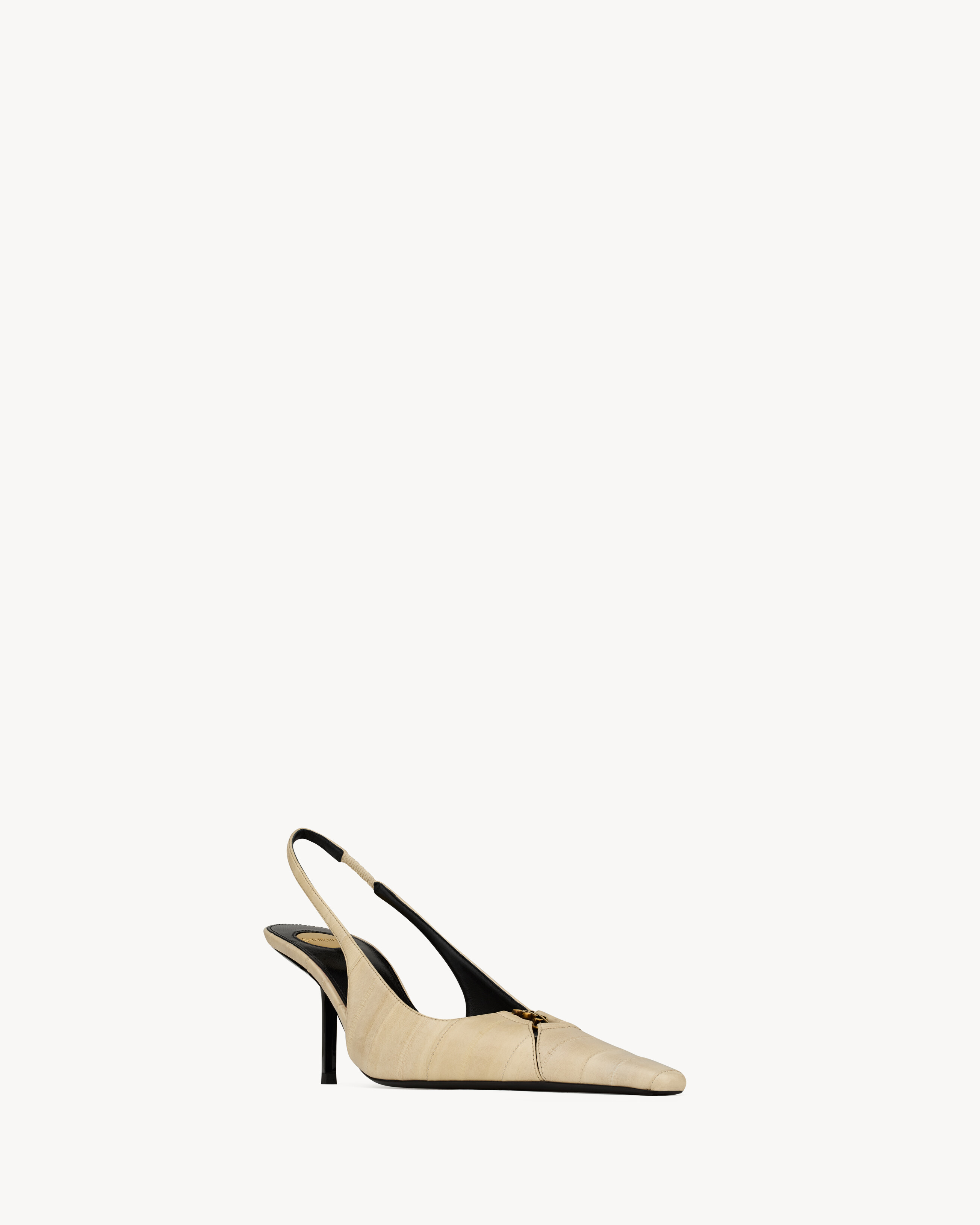 BABYLONE BRETEUIL slingback pumps in hagfish