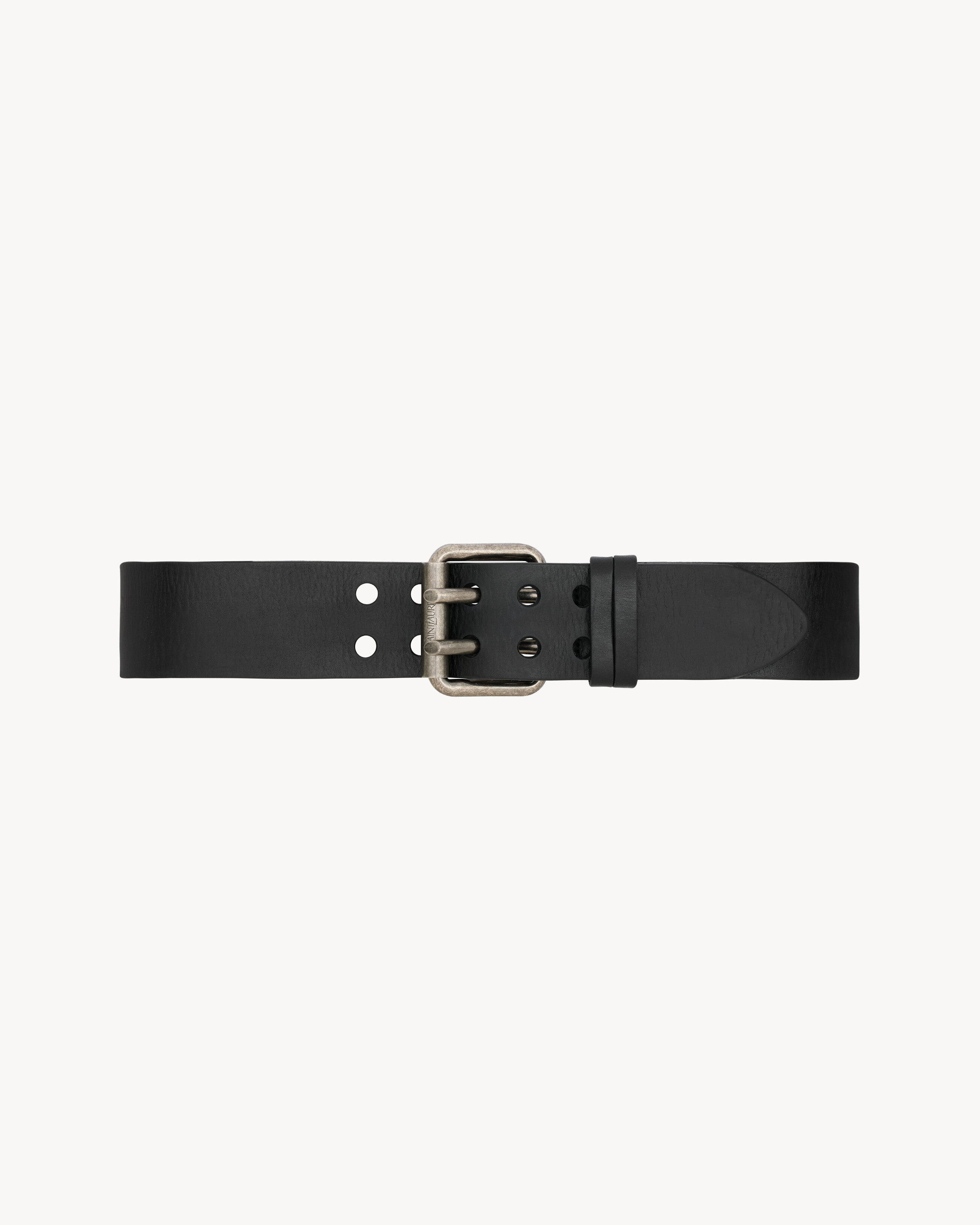 MOTORCYCLE wide belt in leather