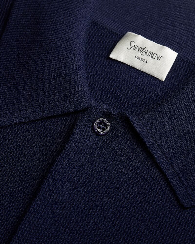 polo in seedstitch cotton