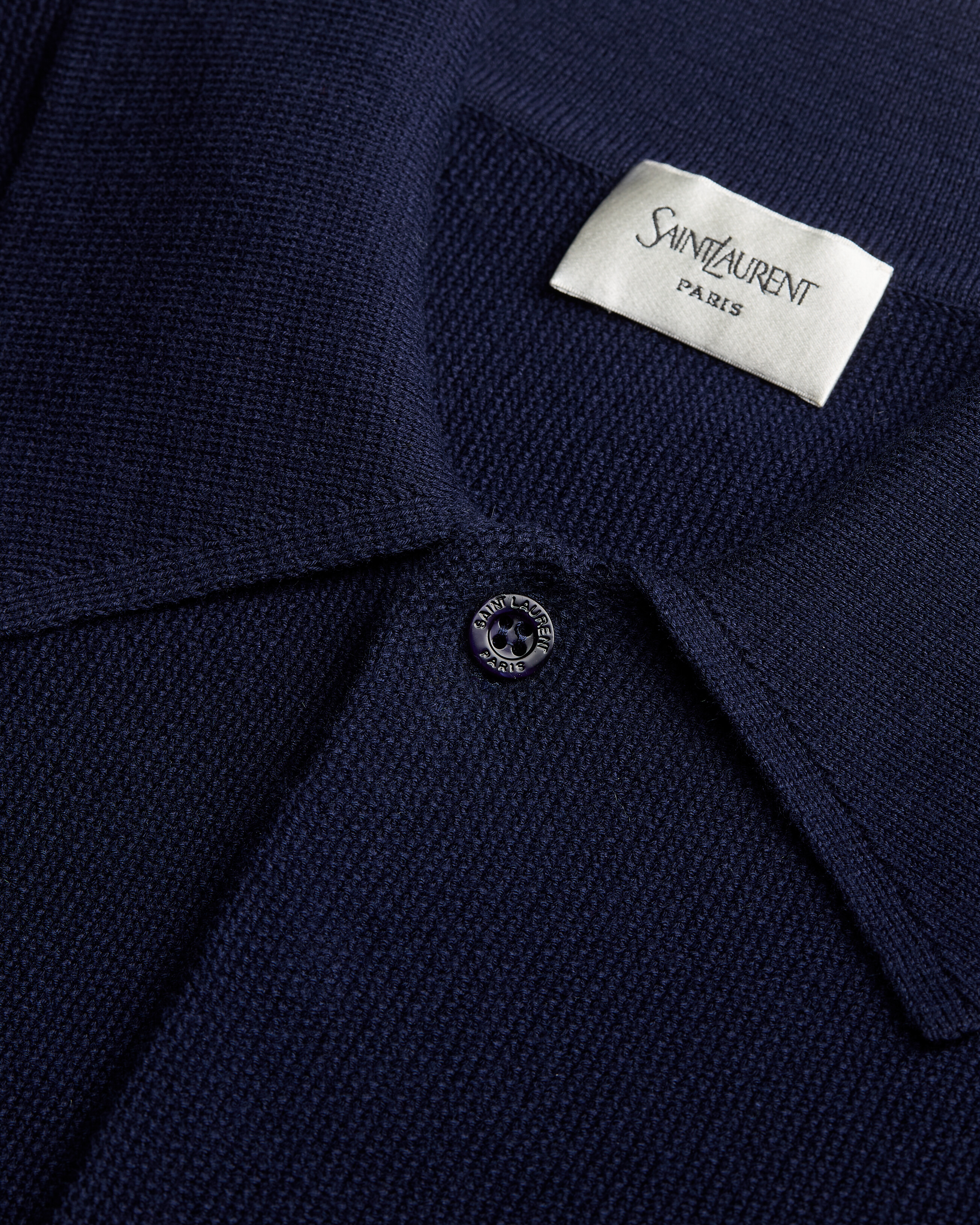 polo in seedstitch cotton