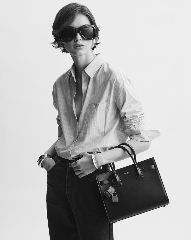 SAC DE JOUR IN CROCODILE-EMBOSSED LEATHER - BABY