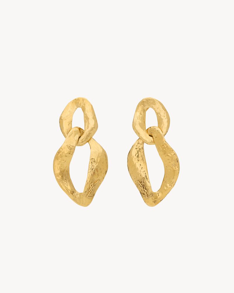 CASSANDRE link pendant earrings in metal