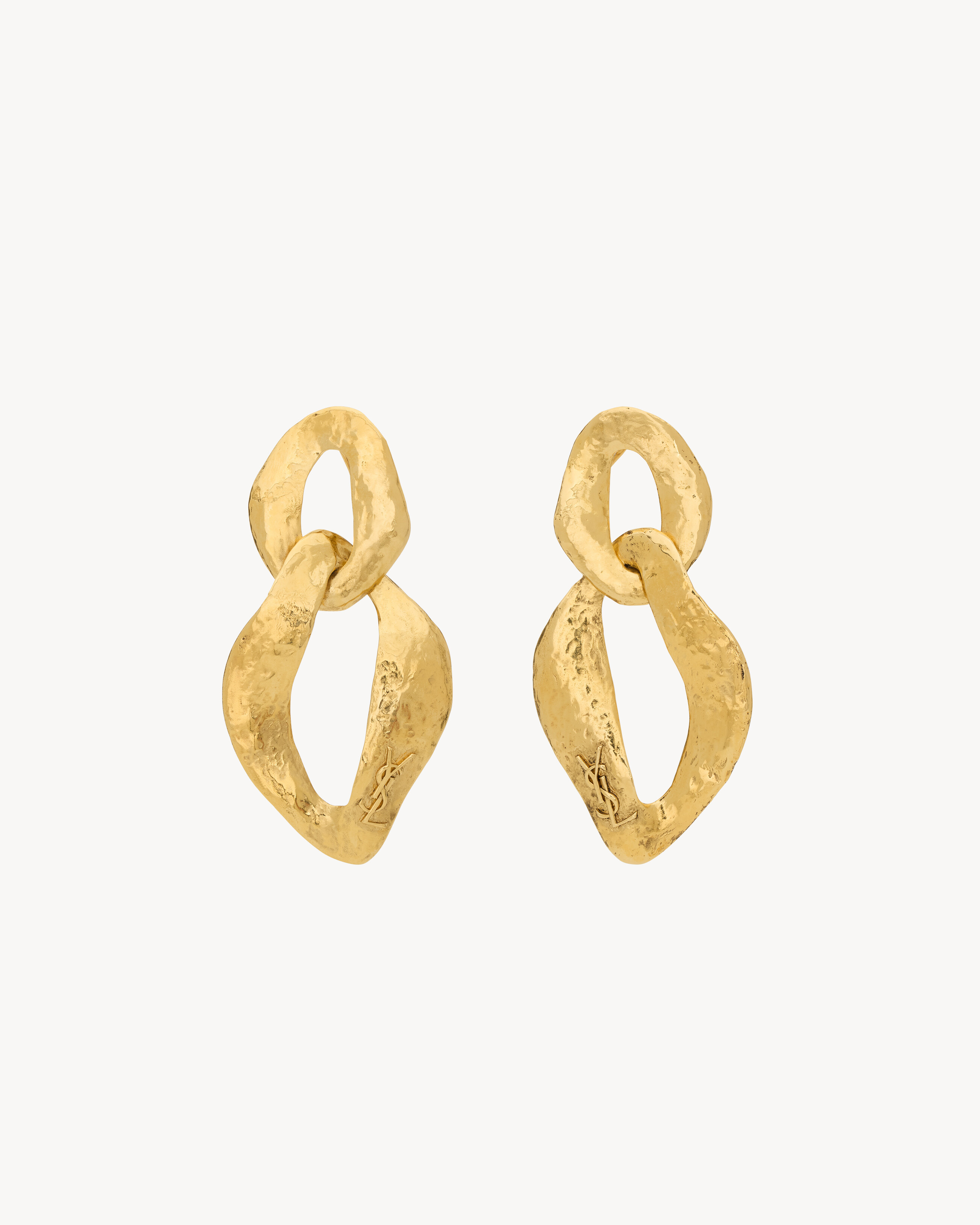 CASSANDRE link pendant earrings in metal