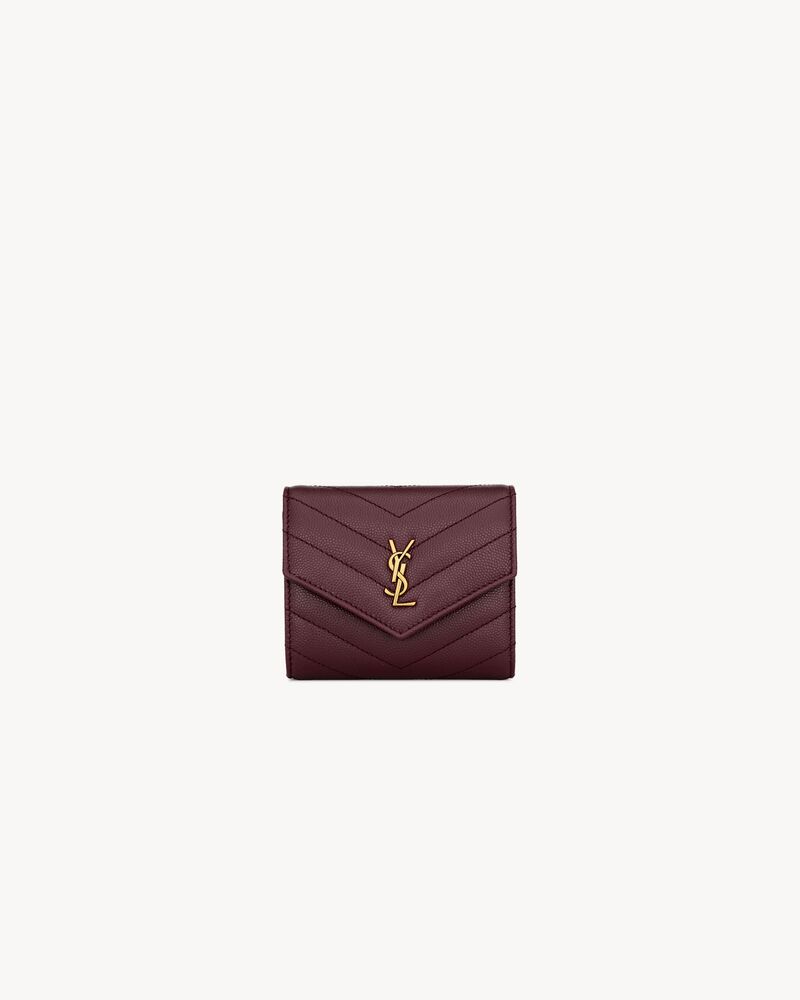 CASSANDRE multi-fold wallet in GRAIN DE POUDRE leather