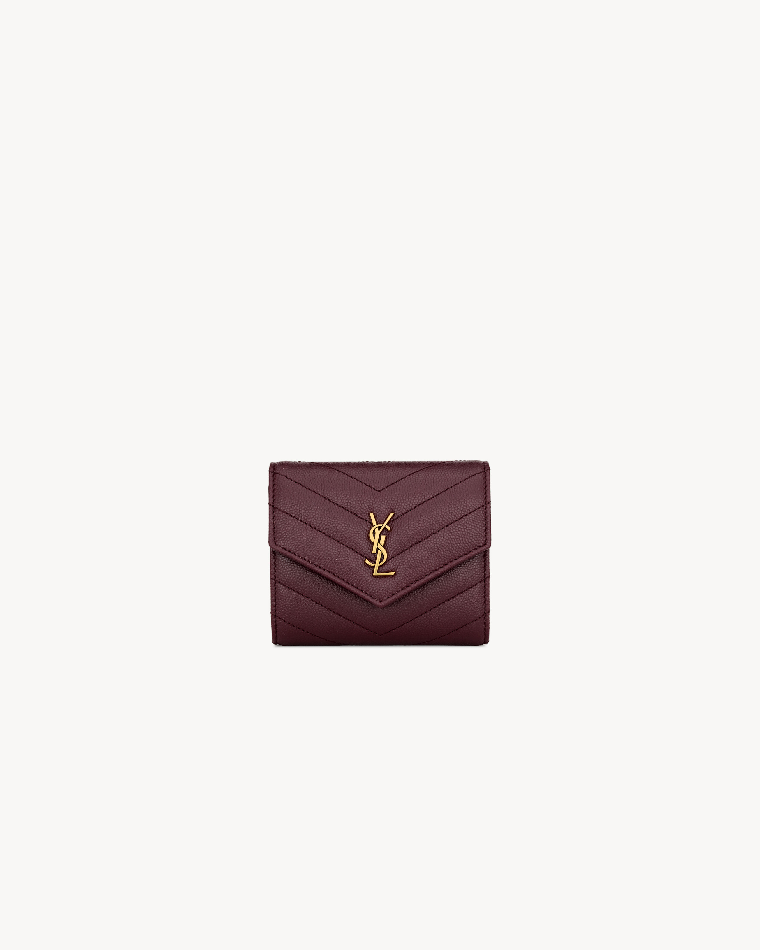CASSANDRE multi-fold wallet in GRAIN DE POUDRE leather
