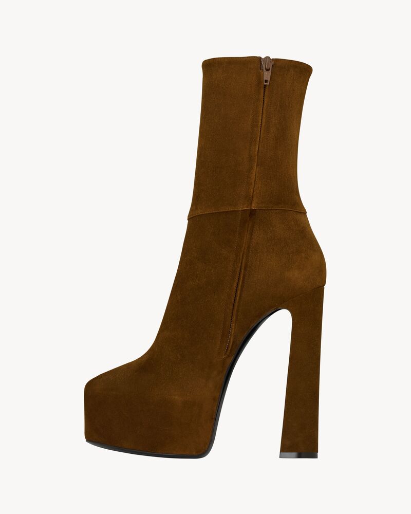 NICO platform booties in suede
