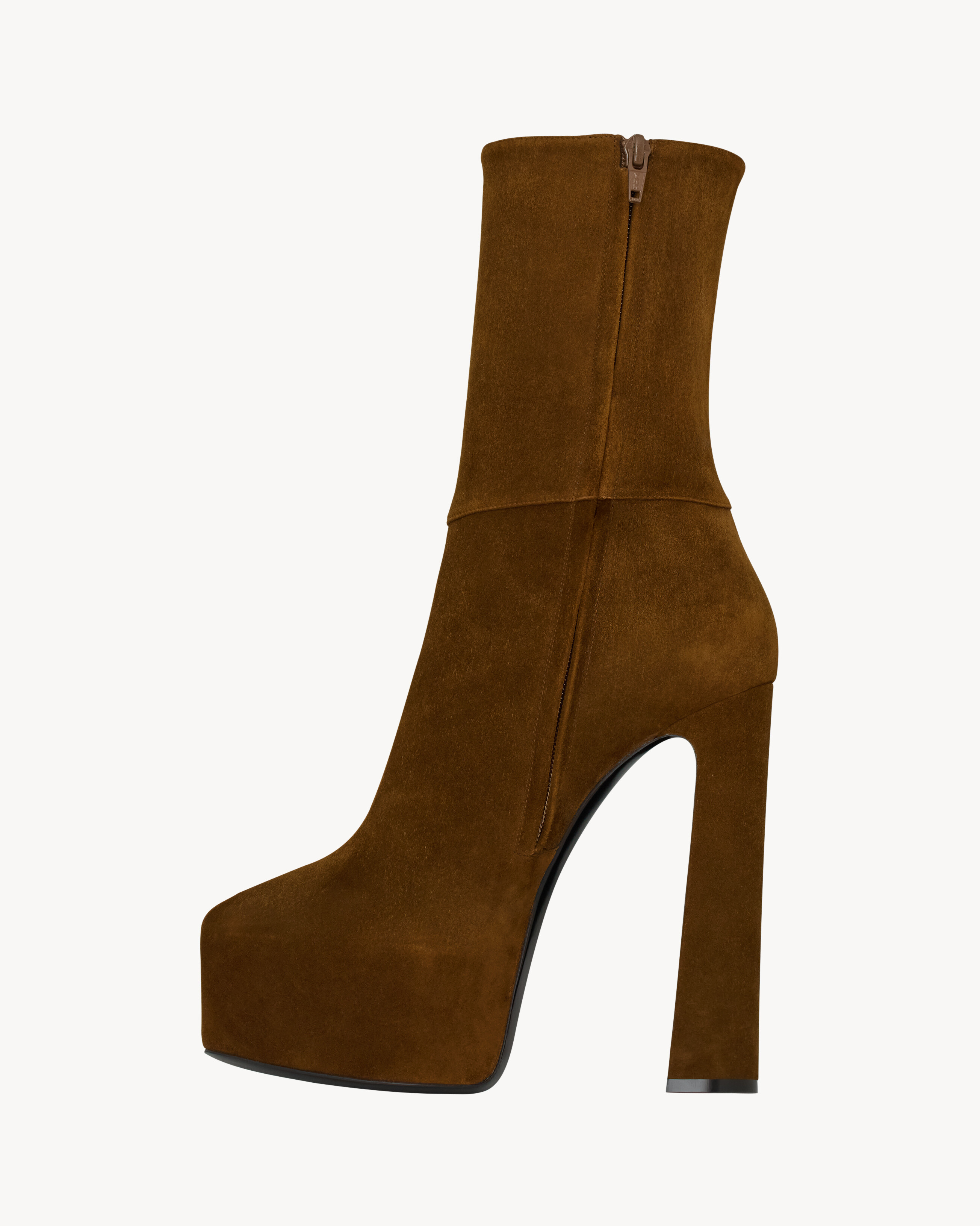 NICO platform booties in suede