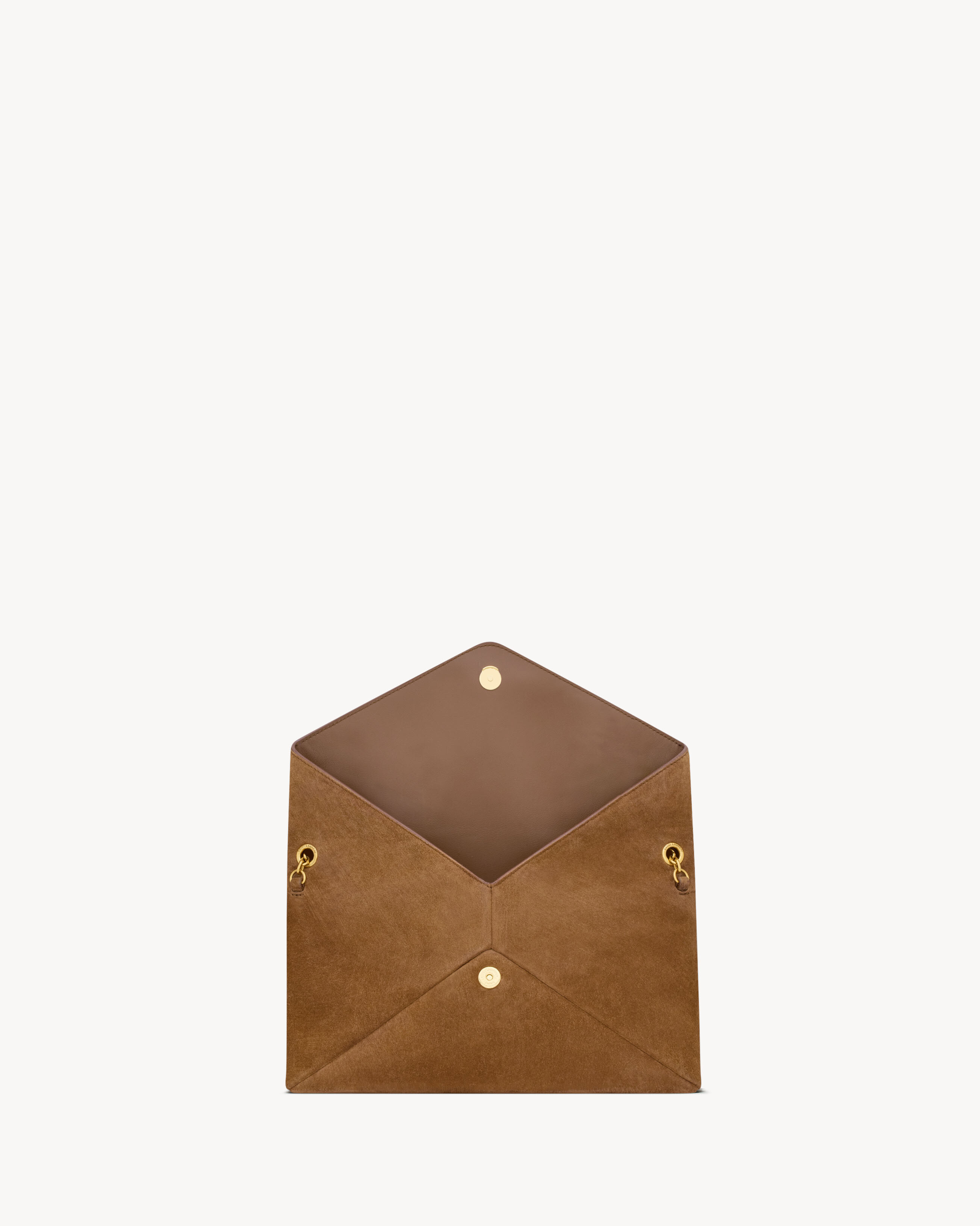 CASSANDRE large pouch on chain in suede