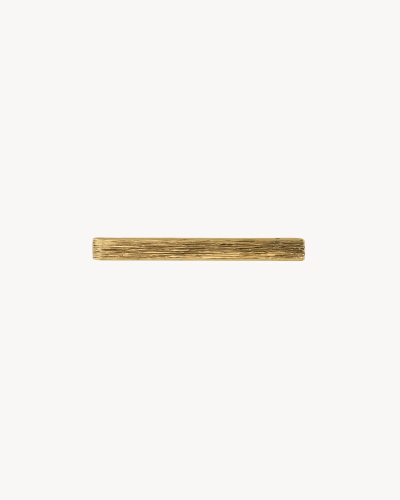 striated tie clip in metal