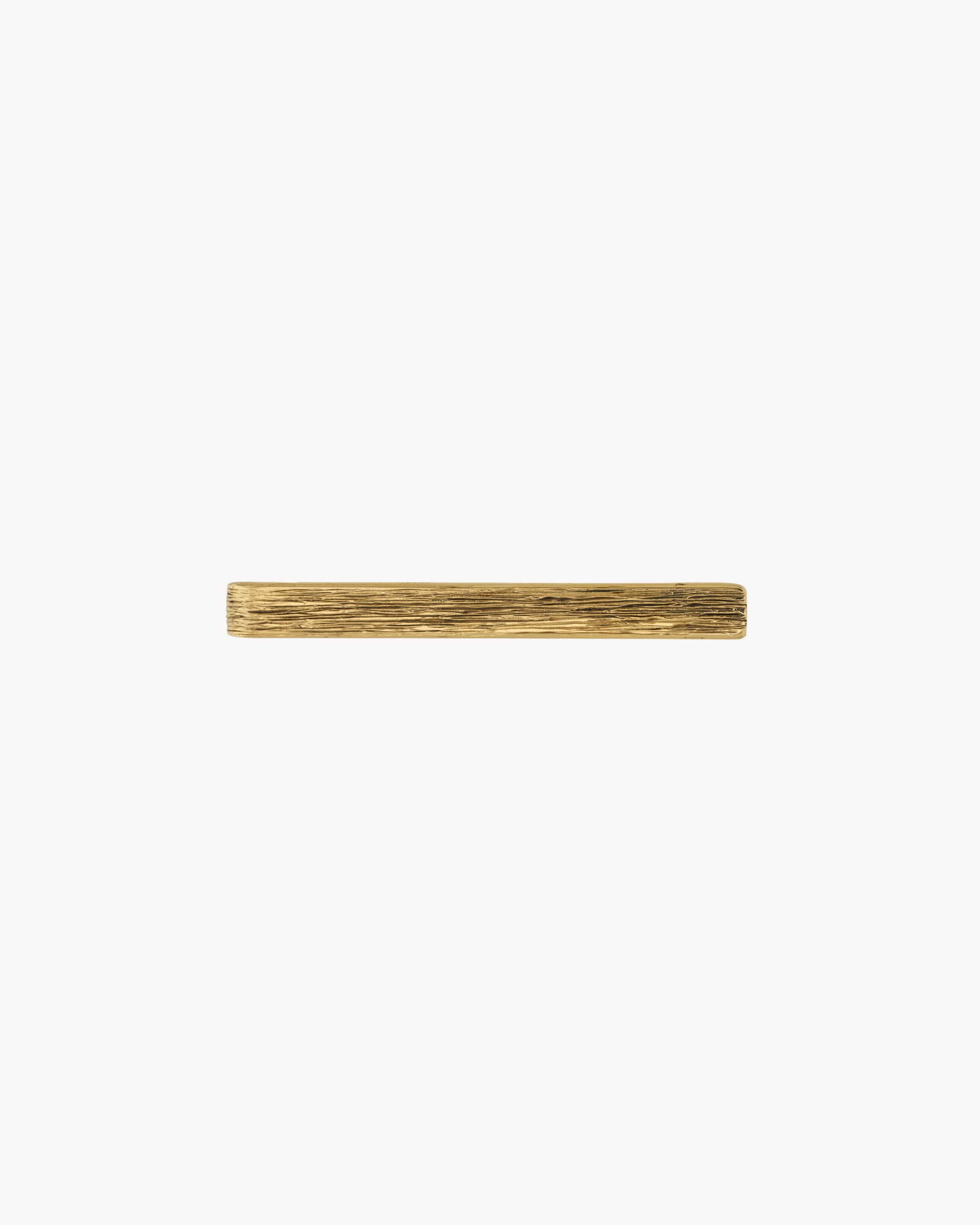 striated tie clip in metal