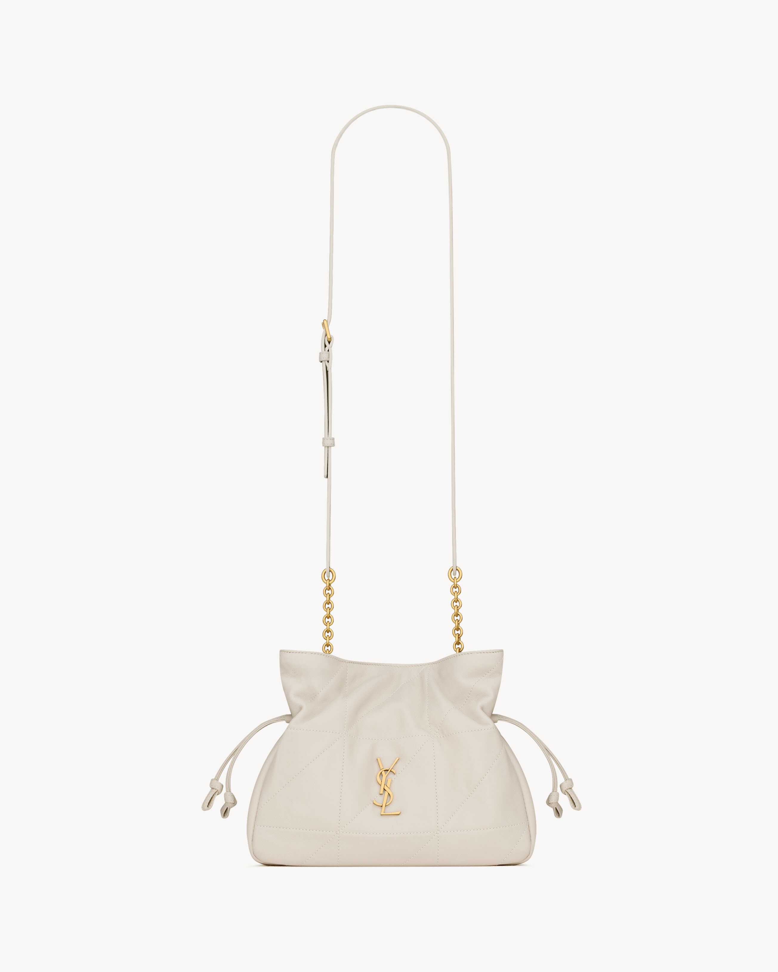 JAMIE shoulder pouch in lambskin in Beige | Saint Laurent | YSL NL