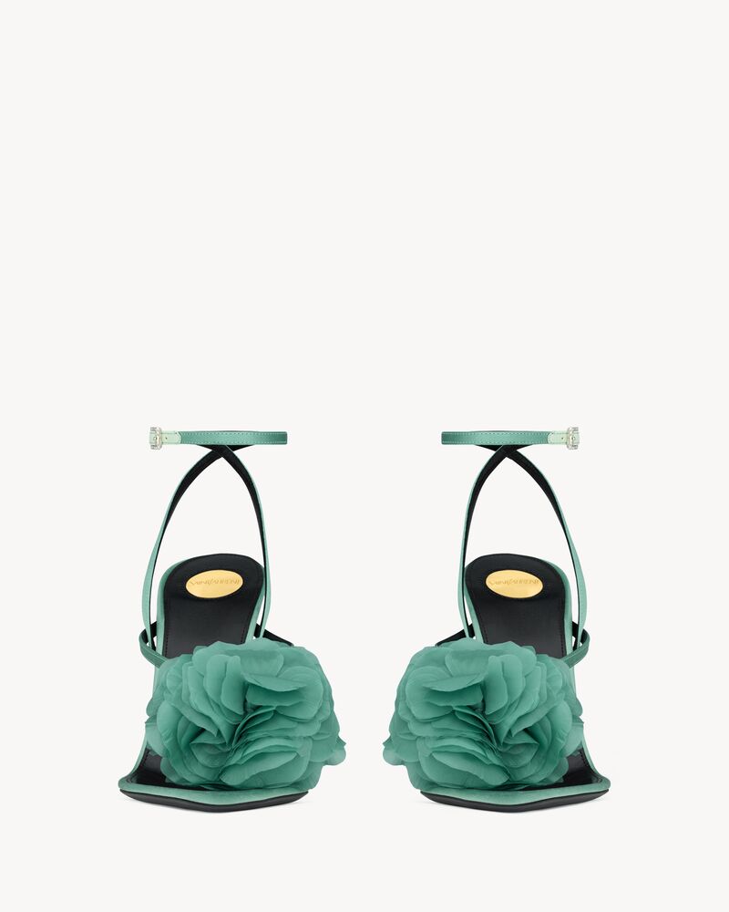 TRIANON sandals in satin crepe