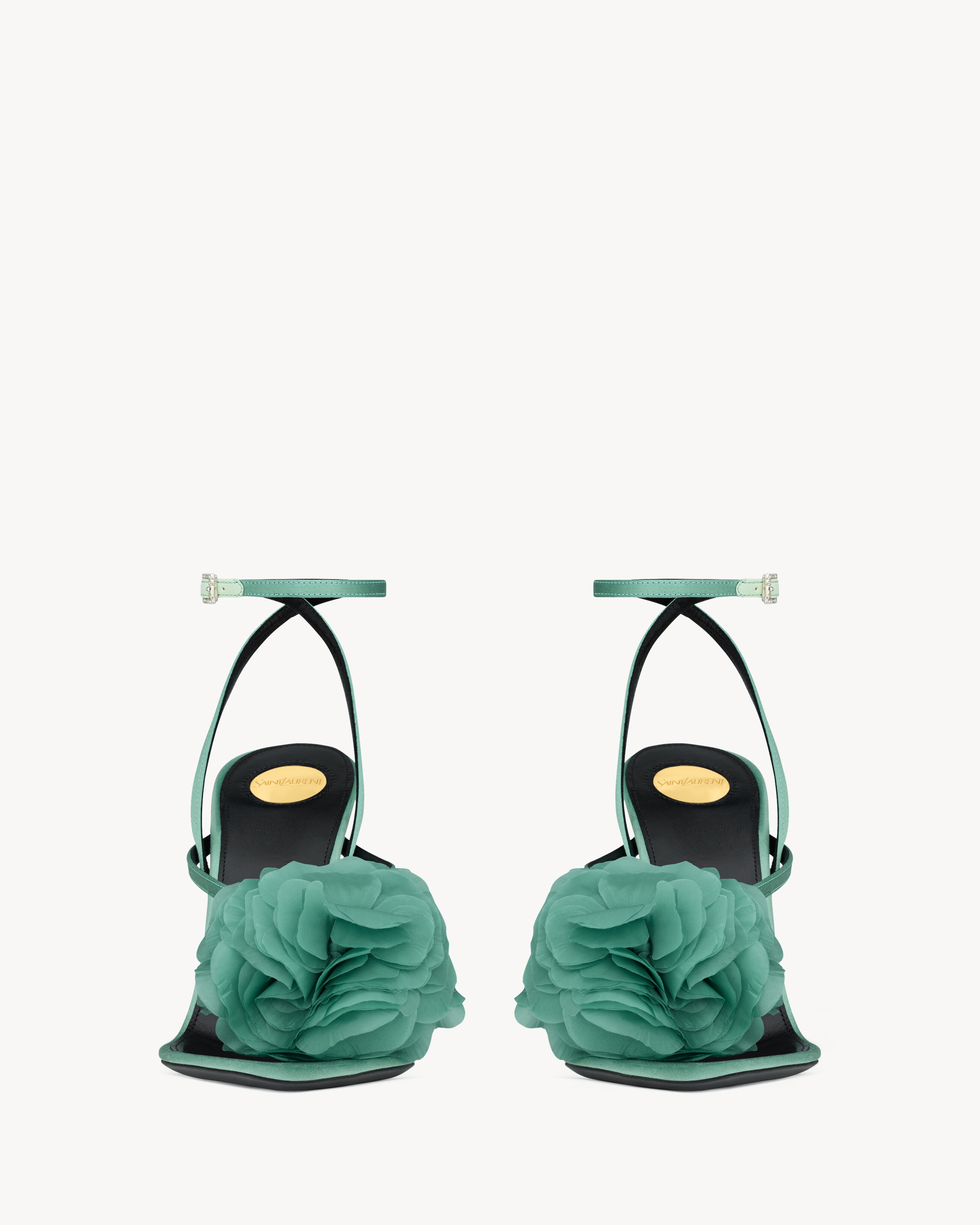 TRIANON sandals in satin crepe