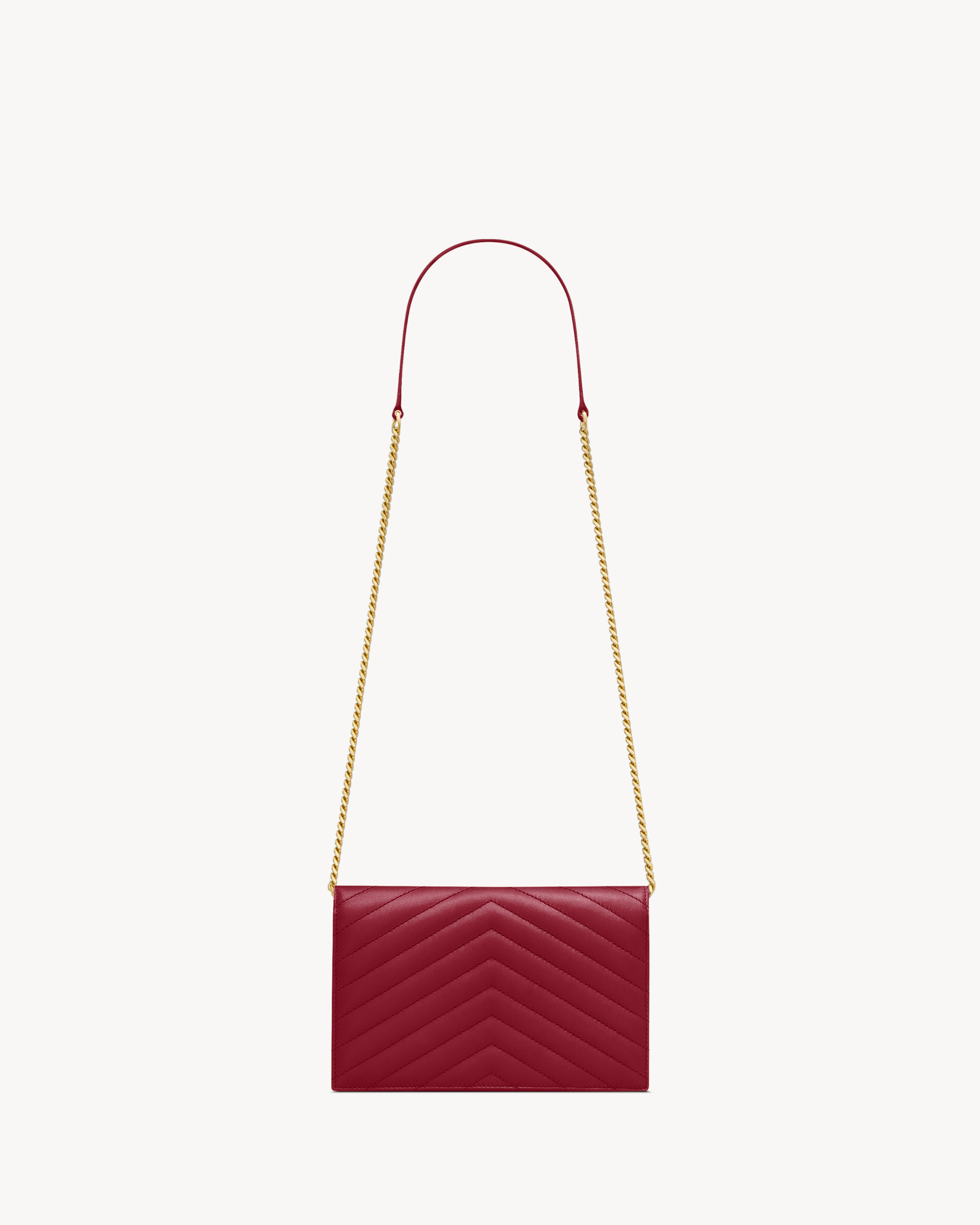 CASSANDRE envelope chain wallet in lambskin