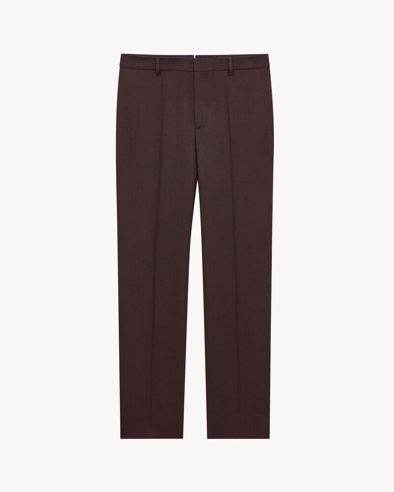 slim-fit pants in wool